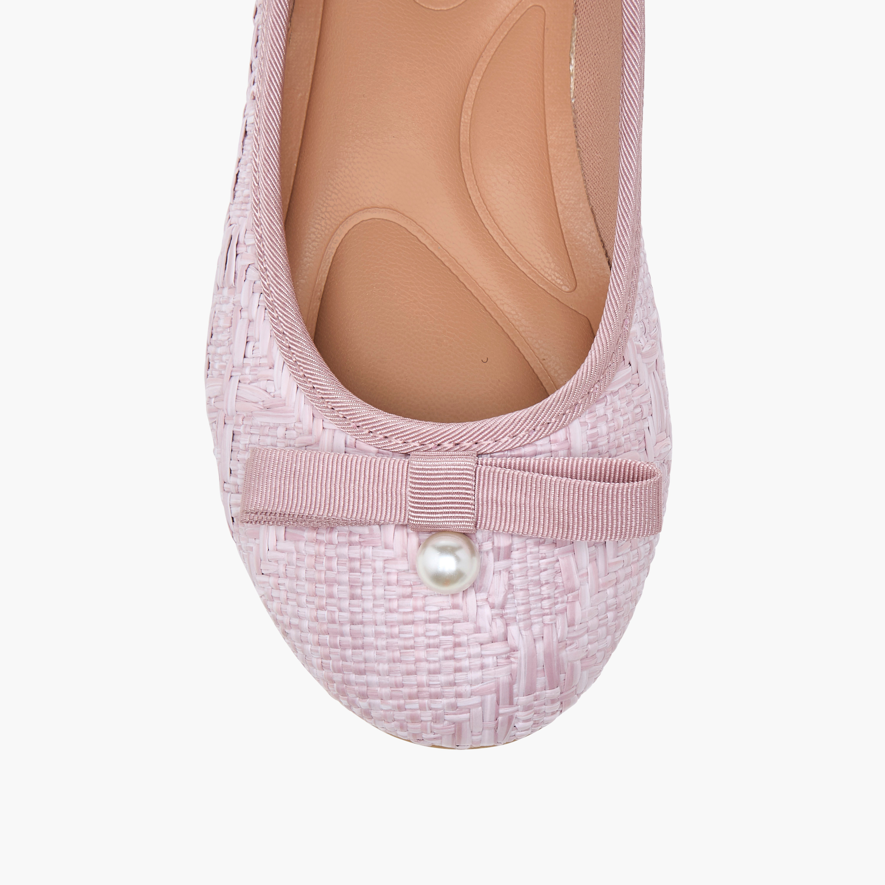 Little Missy Bow Applique Slip-On Ballerina Shoes-girls-shoes-ballerinas-image-4