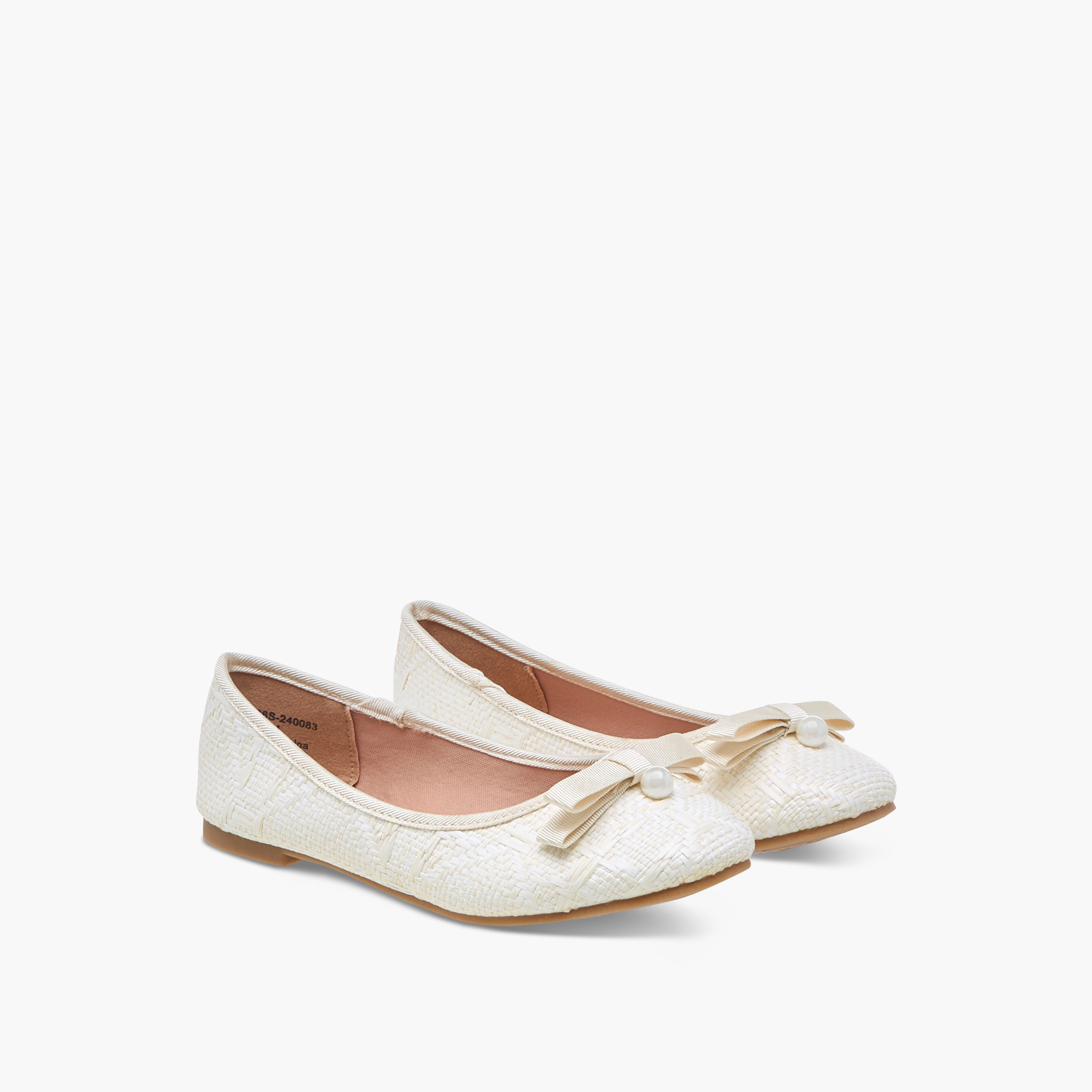 حذاء باليرينا سهل الارتداء بزخارف فيونكة من ليتل ميسي-girls-shoes-ballerinas-image-1