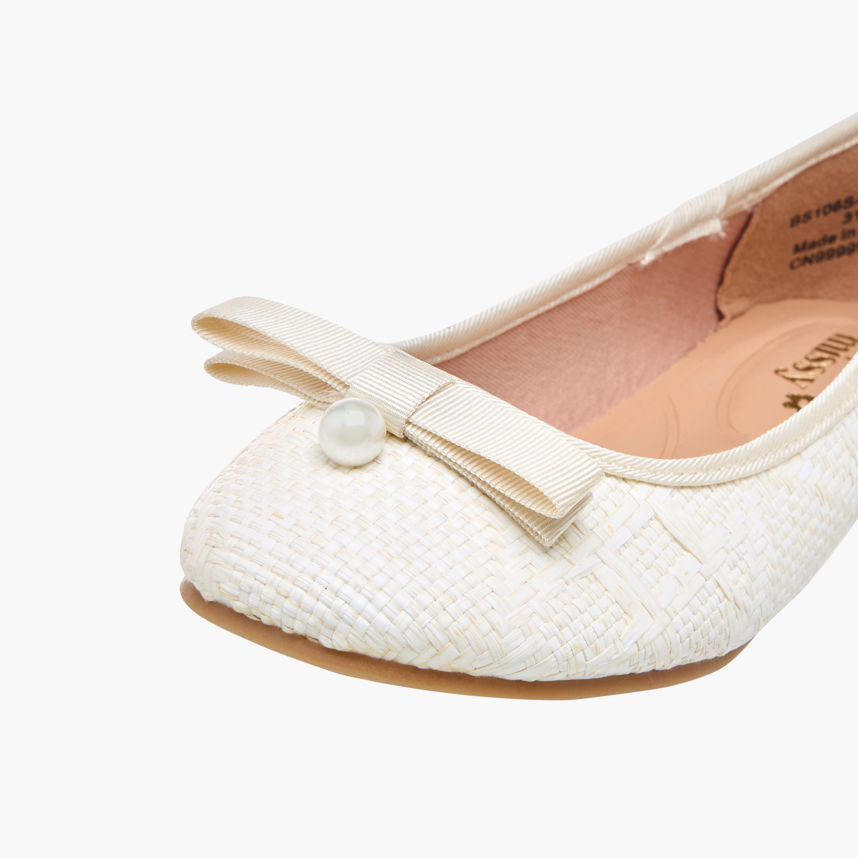 حذاء باليرينا سهل الارتداء بزخارف فيونكة من ليتل ميسي-girls-shoes-ballerinas-image-6