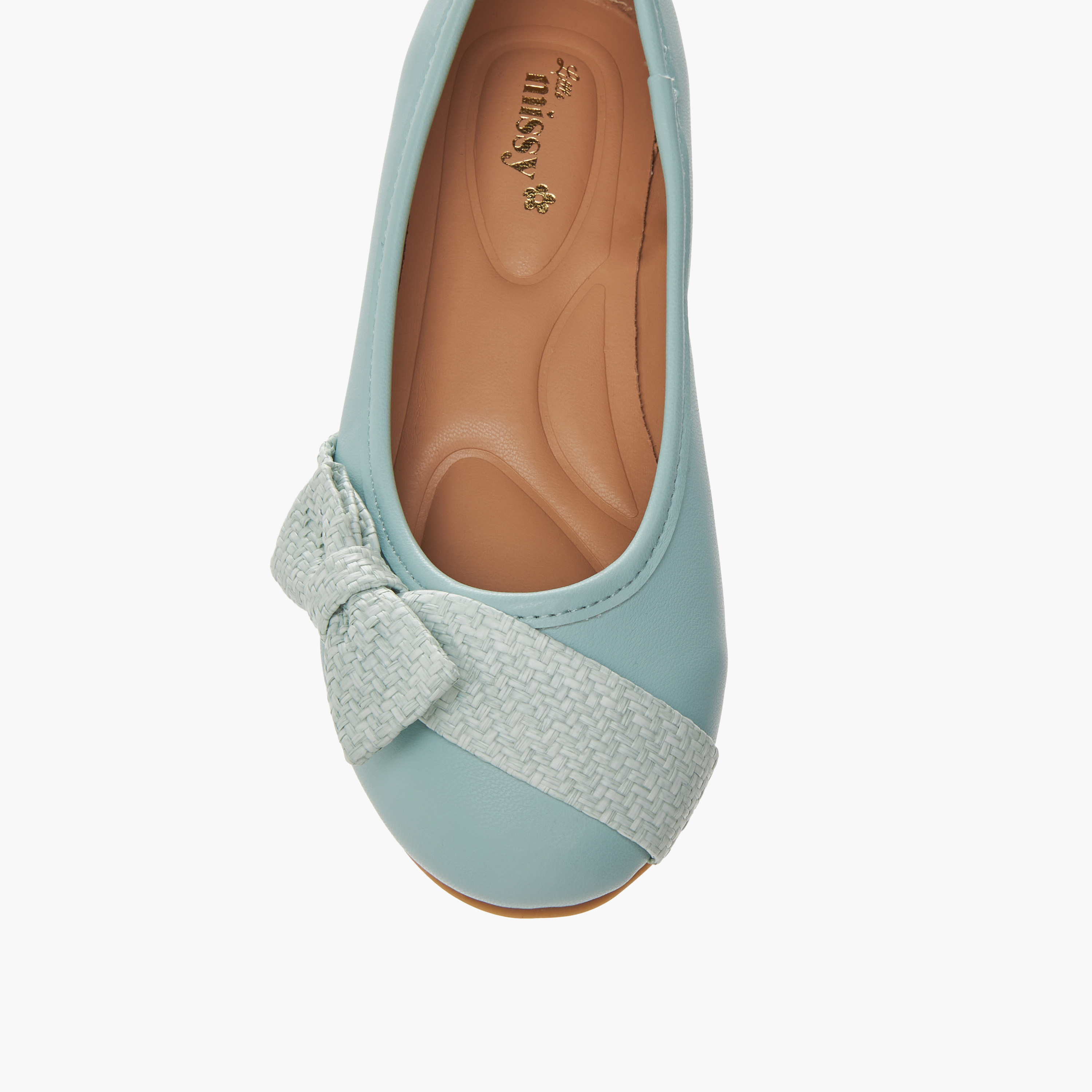 حذاء باليرينا سهل الارتداء بزينة فيونكة من ليتل ميسي-girls-shoes-ballerinas-image-4