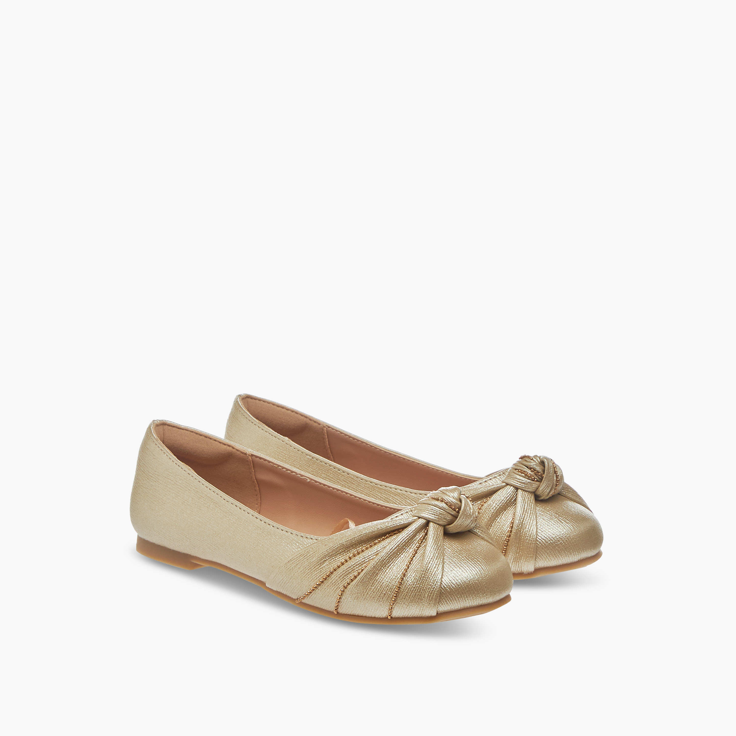 حذاء باليرينا سهل الارتداء بتفصيل عقدة من ليتل مِسي-girls-shoes-ballerinas-image-1