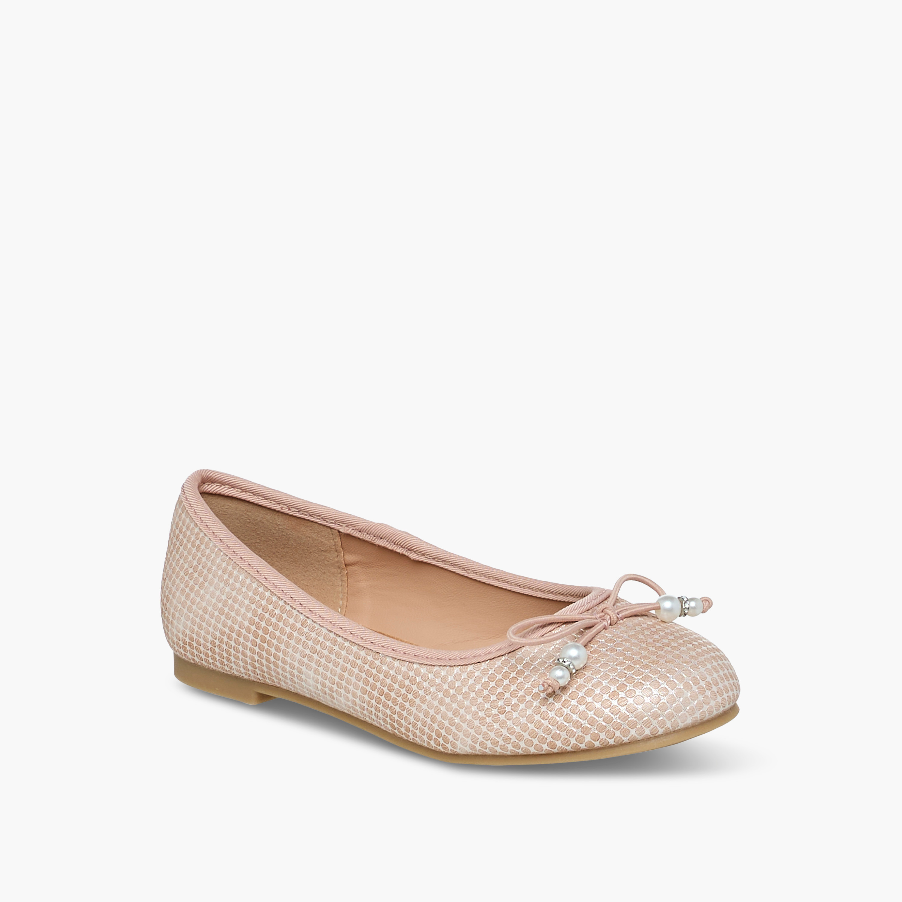 Little Missy Bow Accent Slip-On Ballerina Shoes-girls-shoes-ballerinas-image-2