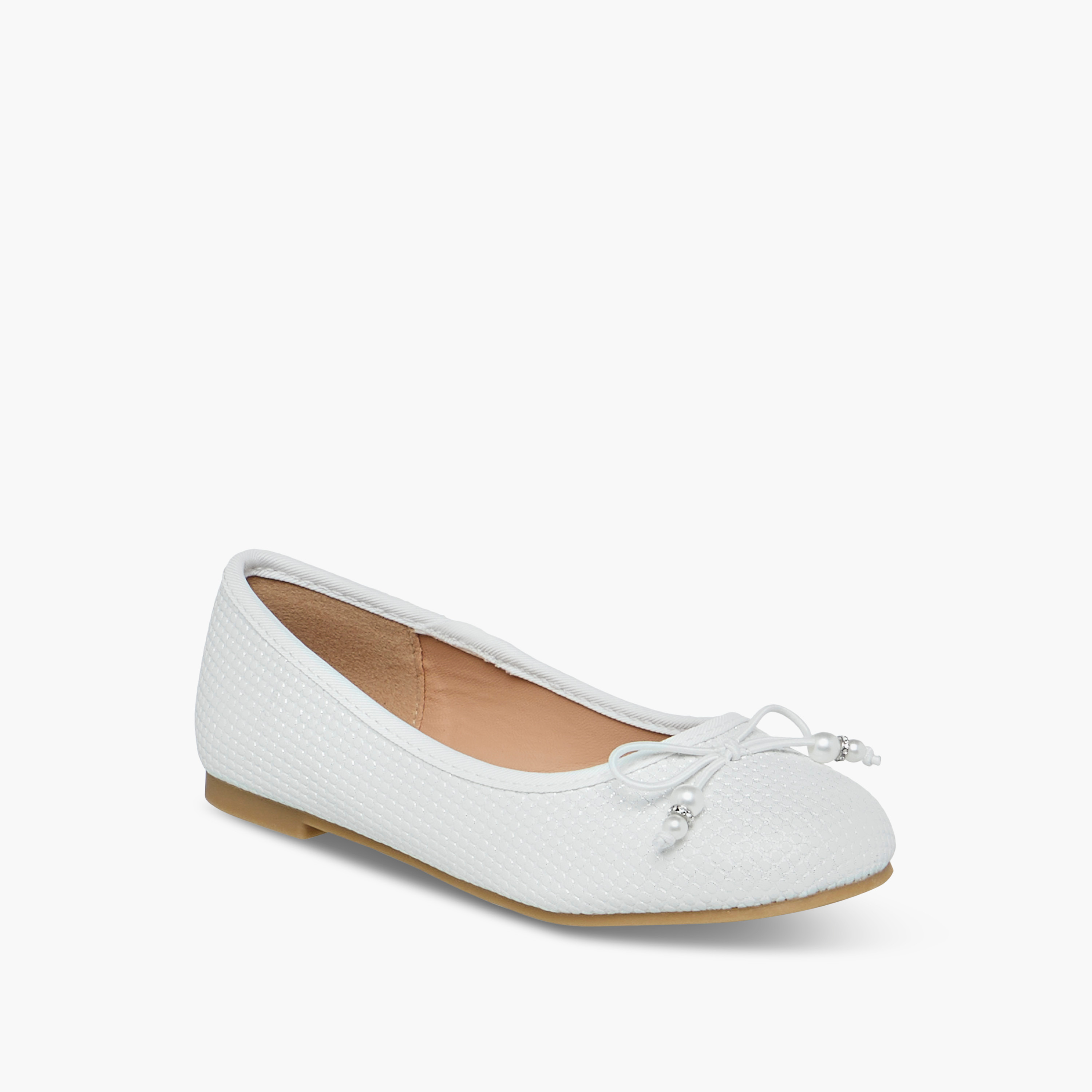 Little Missy Bow Accent Slip-On Ballerina Shoes-girls-shoes-ballerinas-image-2