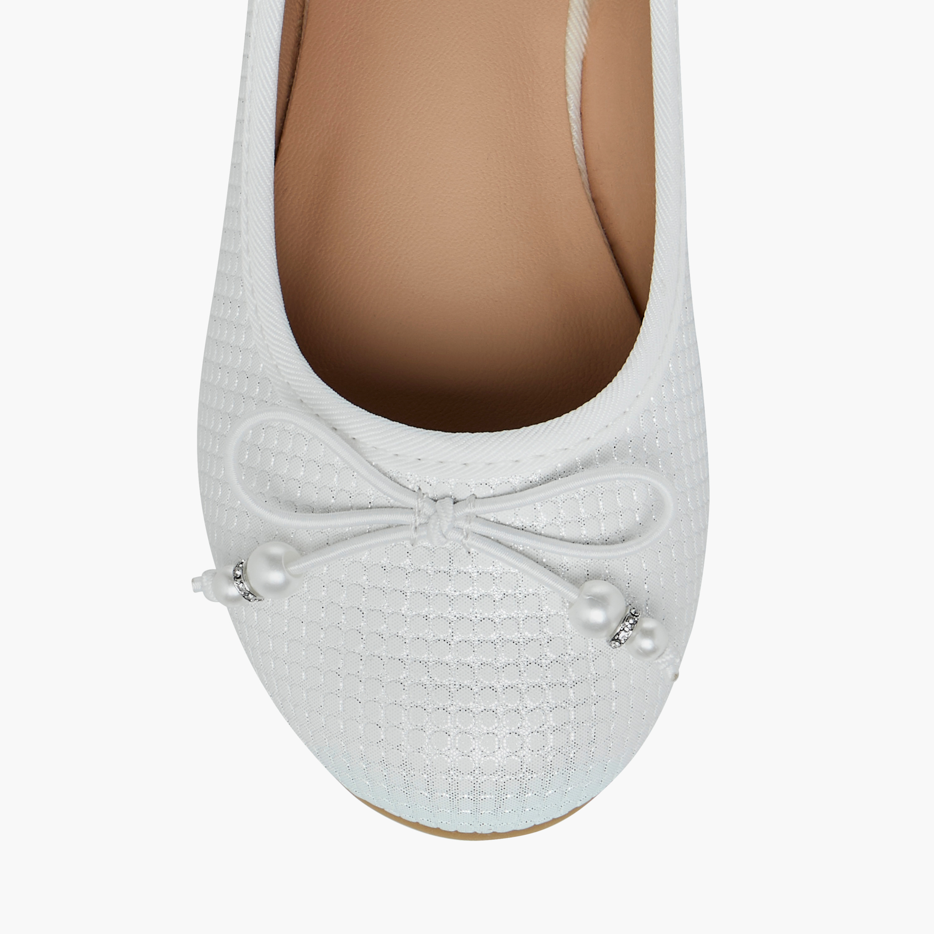 Little Missy Bow Accent Slip-On Ballerina Shoes-girls-shoes-ballerinas-image-4