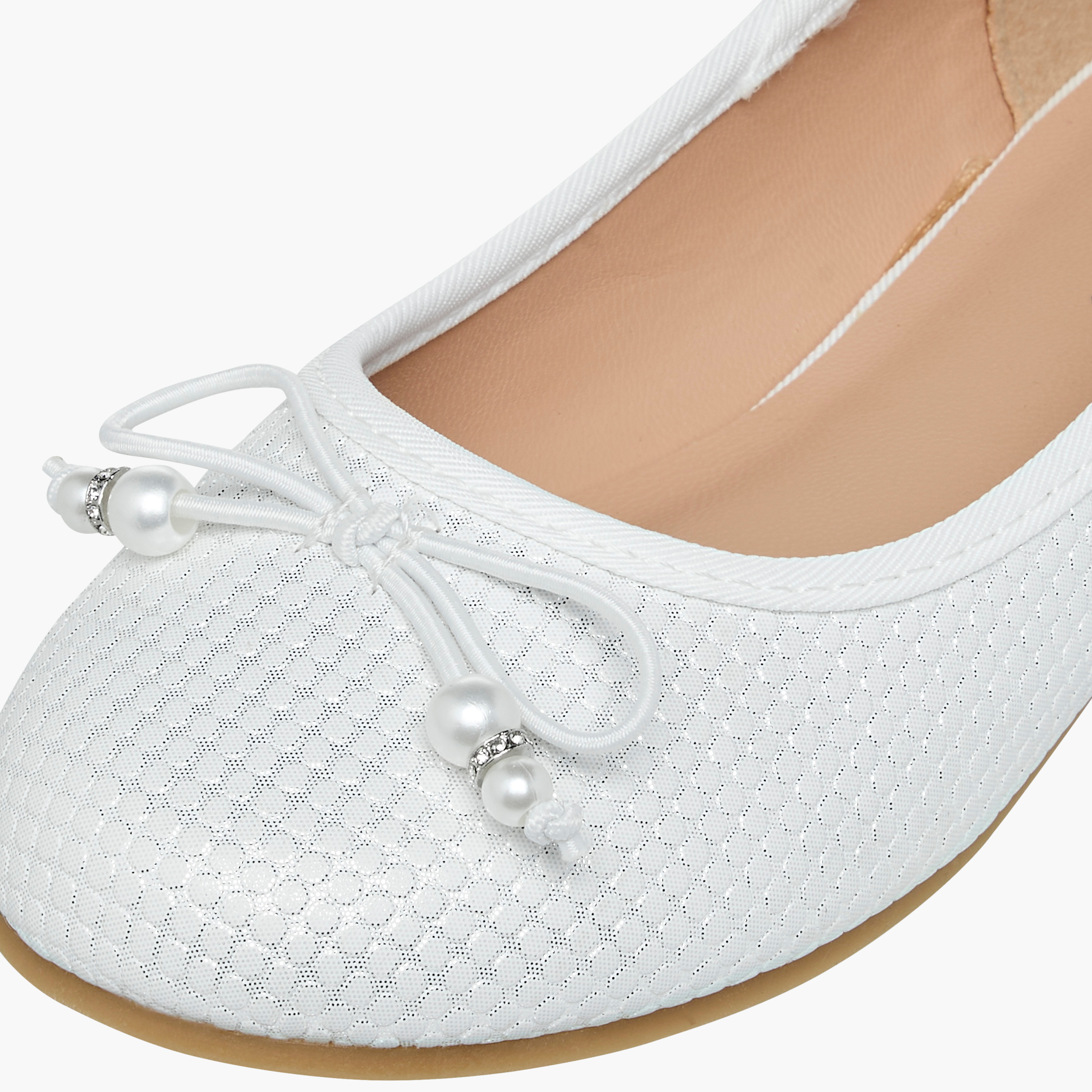 Little Missy Bow Accent Slip-On Ballerina Shoes-girls-shoes-ballerinas-image-5