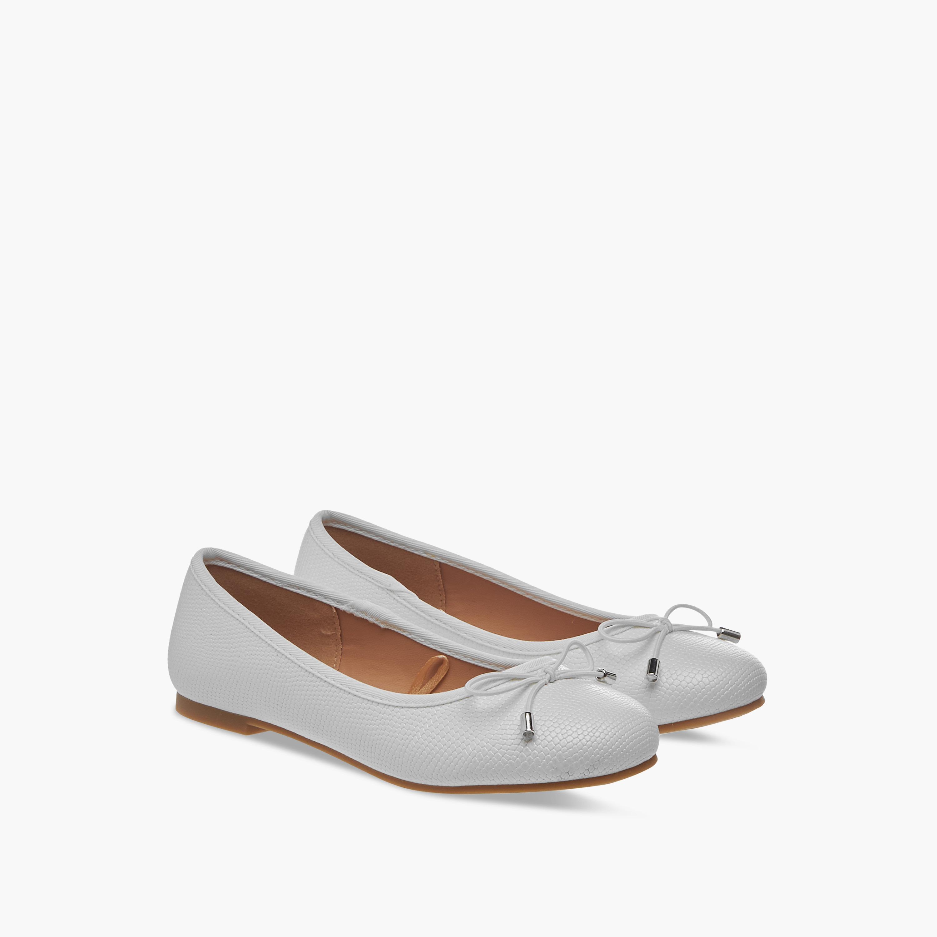 Little Missy Bow Accent Slip-On Ballerina Shoes-girls-shoes-ballerinas-image-1