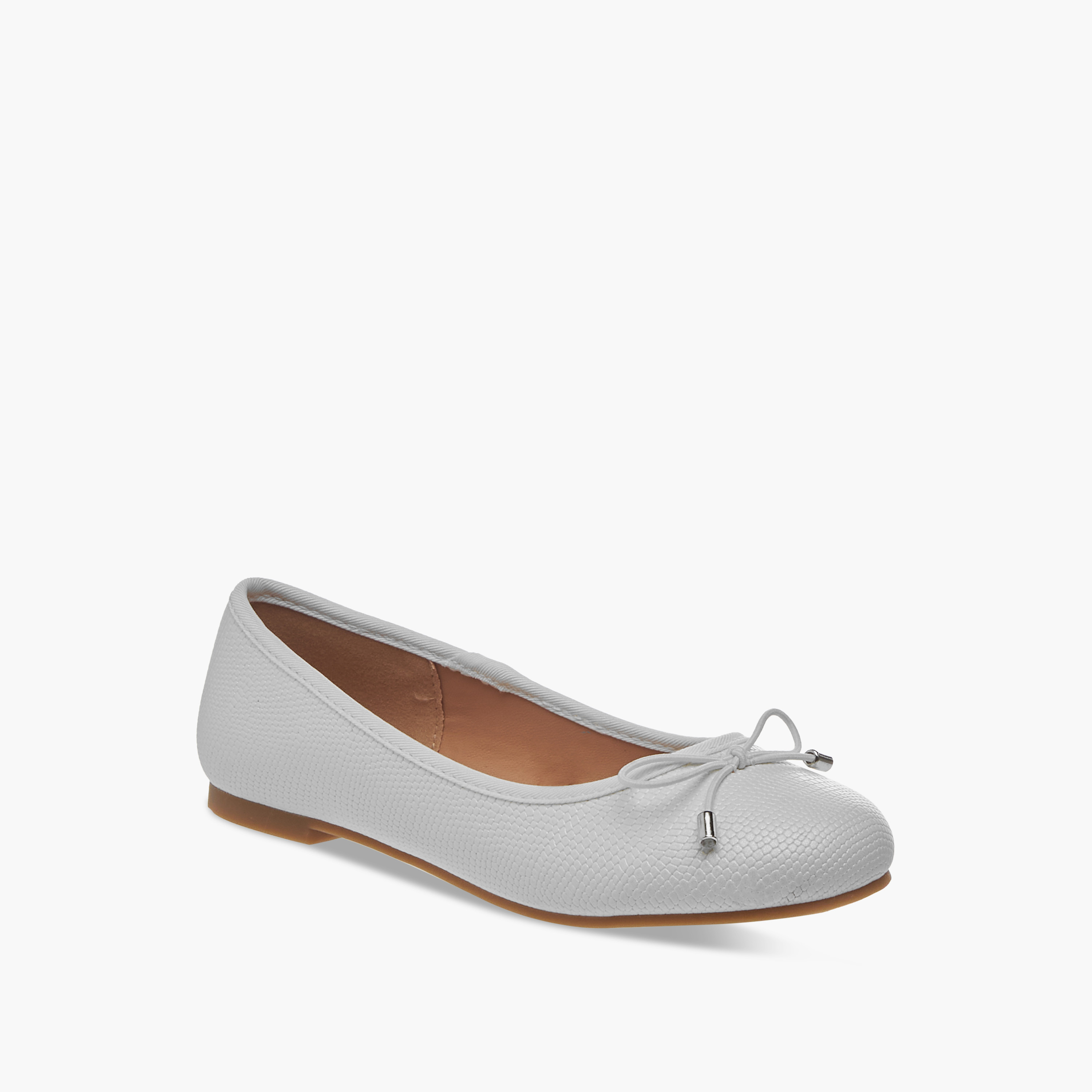 Little Missy Bow Accent Slip-On Ballerina Shoes-girls-shoes-ballerinas-image-2