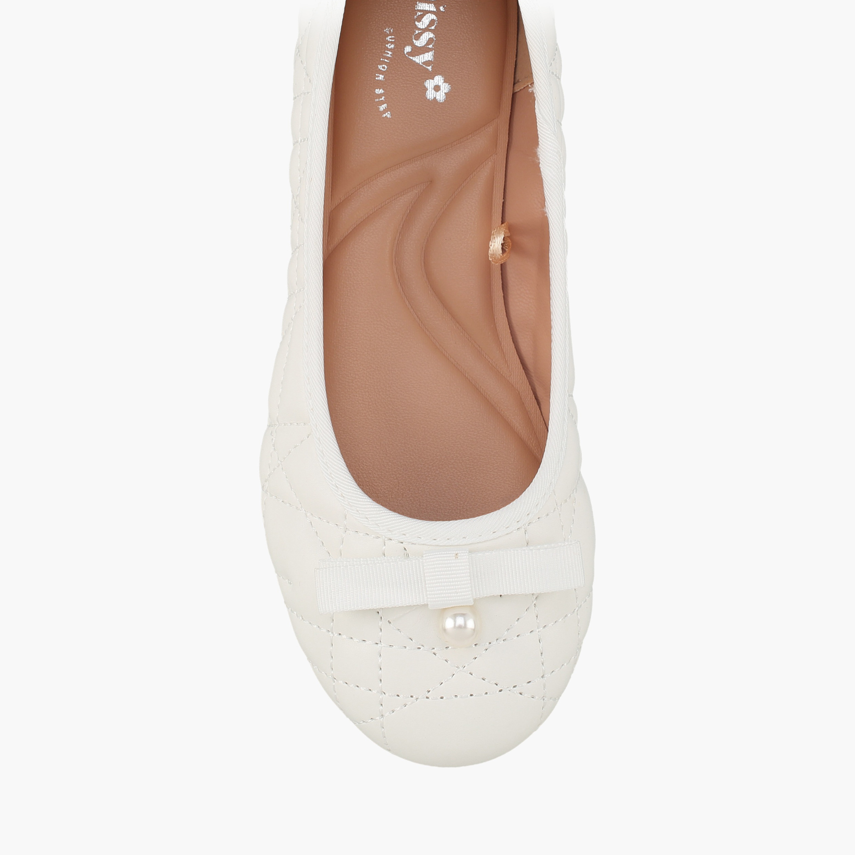 Little Missy Girls Quilted Ballerina Shoes-girls-shoes-ballerinas-image-4