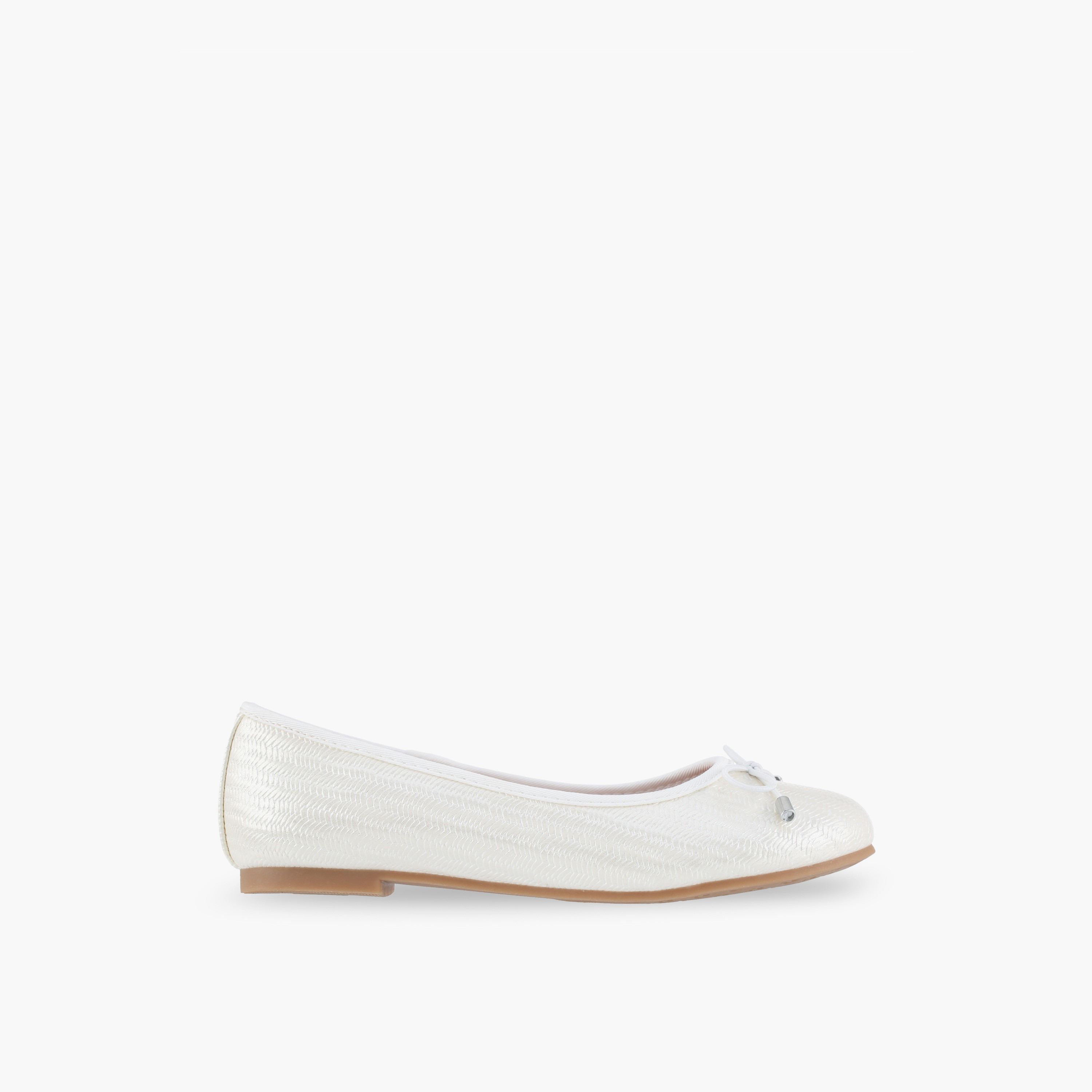 Little Missy Girls Textured Ballerina Shoes-girls-shoes-ballerinas-image-3