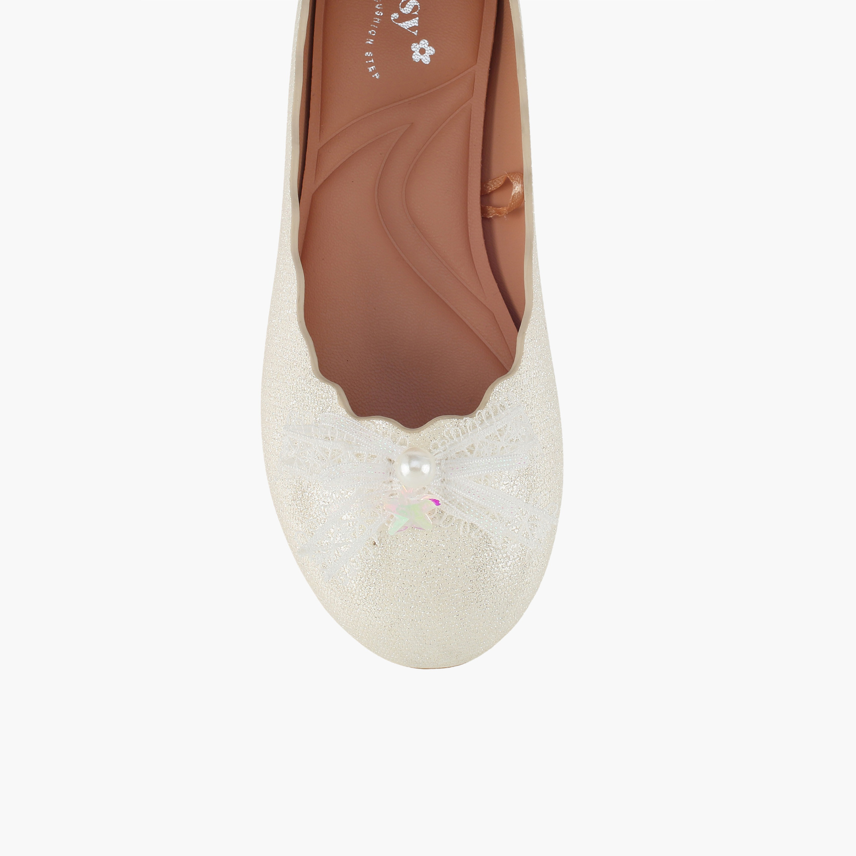 حذاء باليرينا بارز الملمس للبنات من ليتل ميسي-girls-shoes-ballerinas-image-4