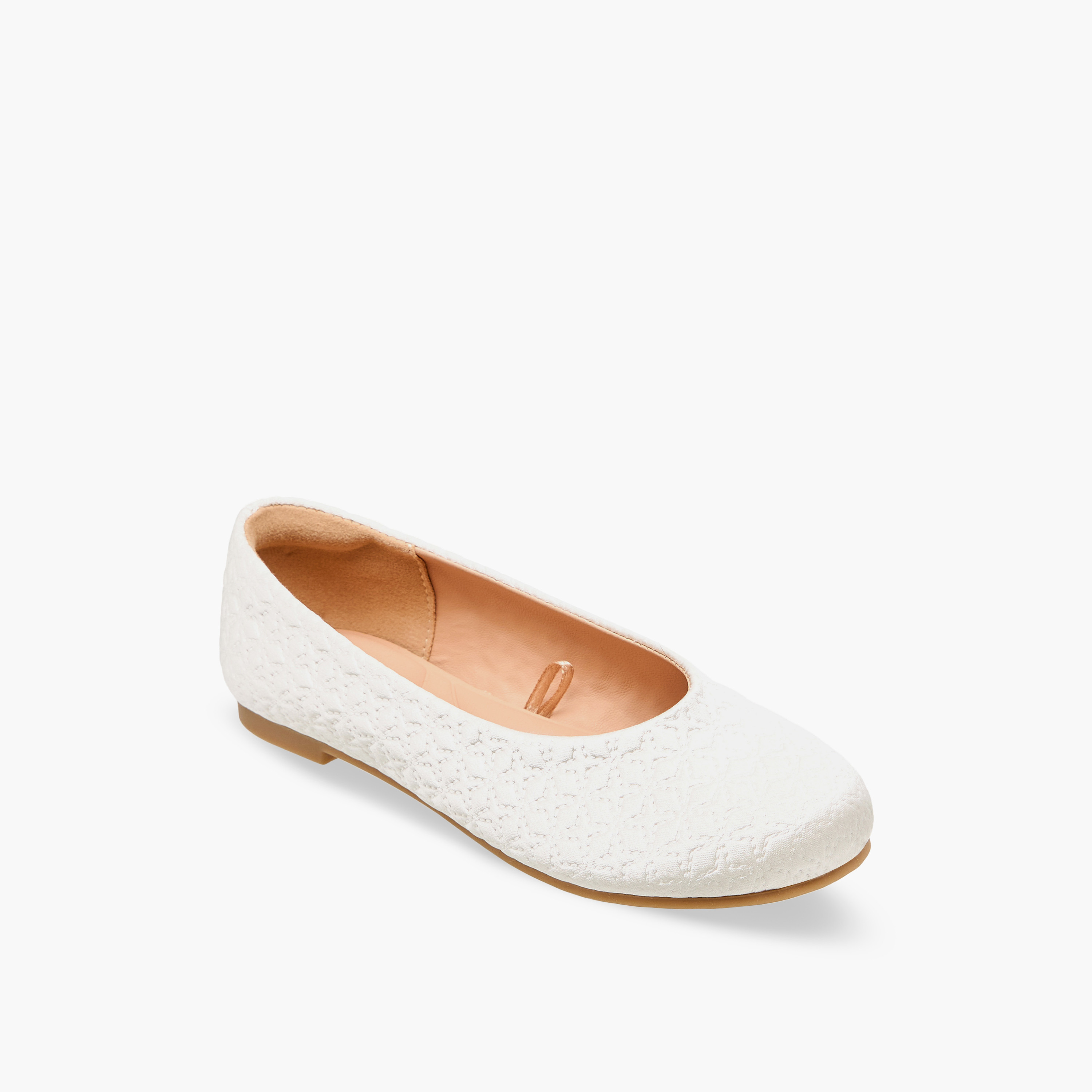 حذاء باليرينا مبطن للبنات من ليتل ميسي-girls-shoes-ballerinas-image-2