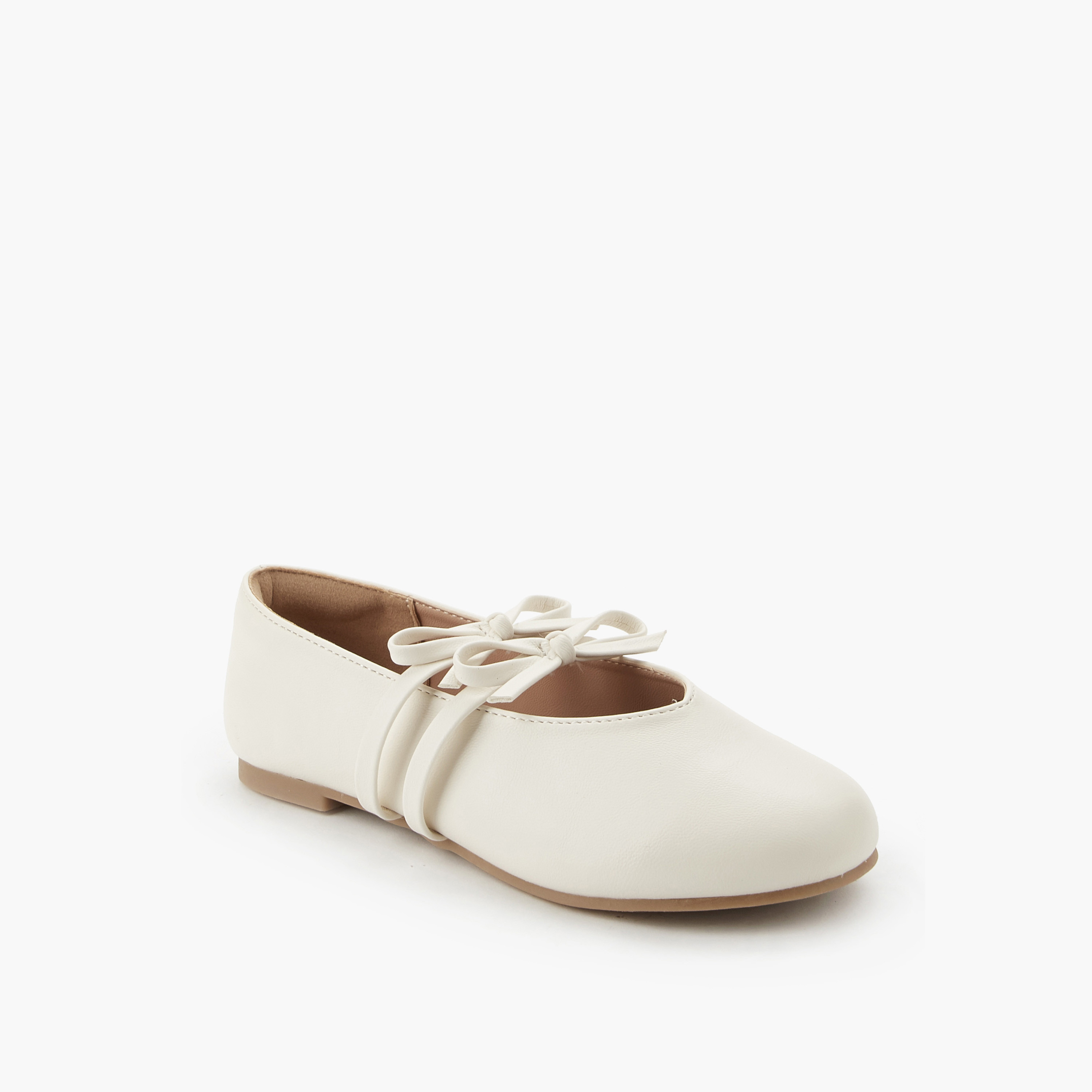 حذاء باليرينا بحزام بفيونكة للبنات من ليتل ميسي-girls-shoes-maryjanes-image-3