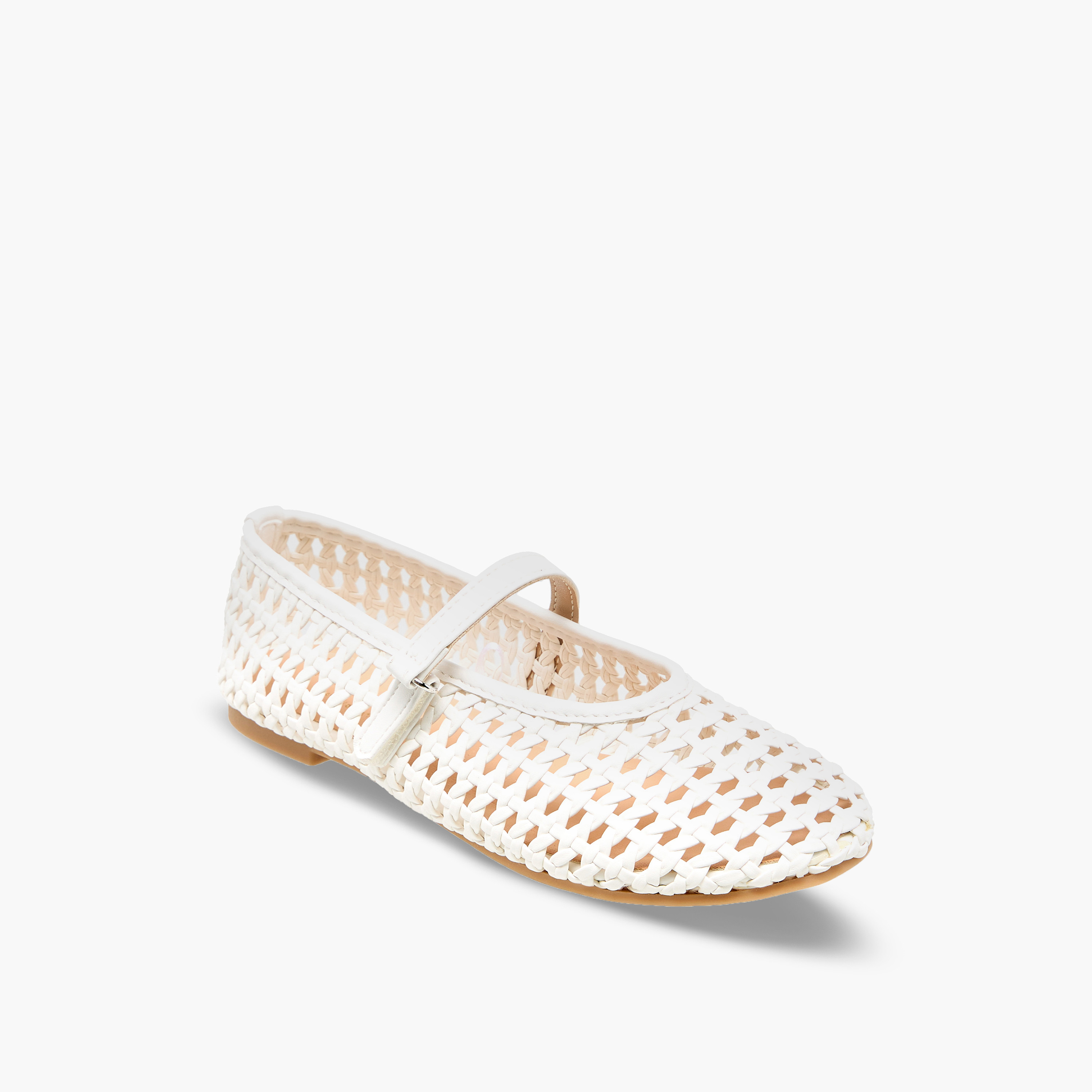 حذاء ماري جين بتفاصيل مفرغة للبنات من ليتل ميسي-girls-shoes-maryjanes-image-2