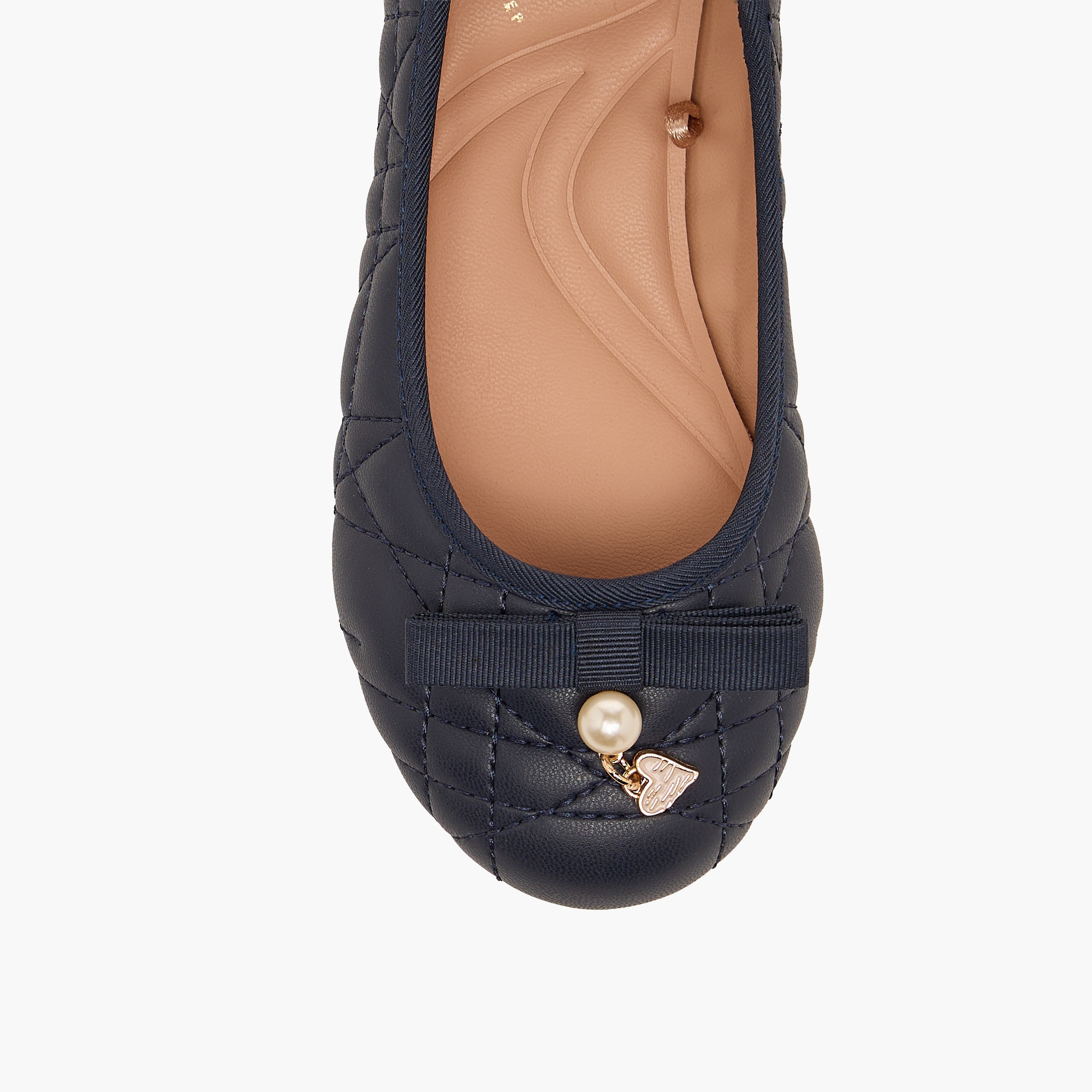 Little Missy Girls Quilted Ballerina Shoes-girls-shoes-ballerinas-image-7