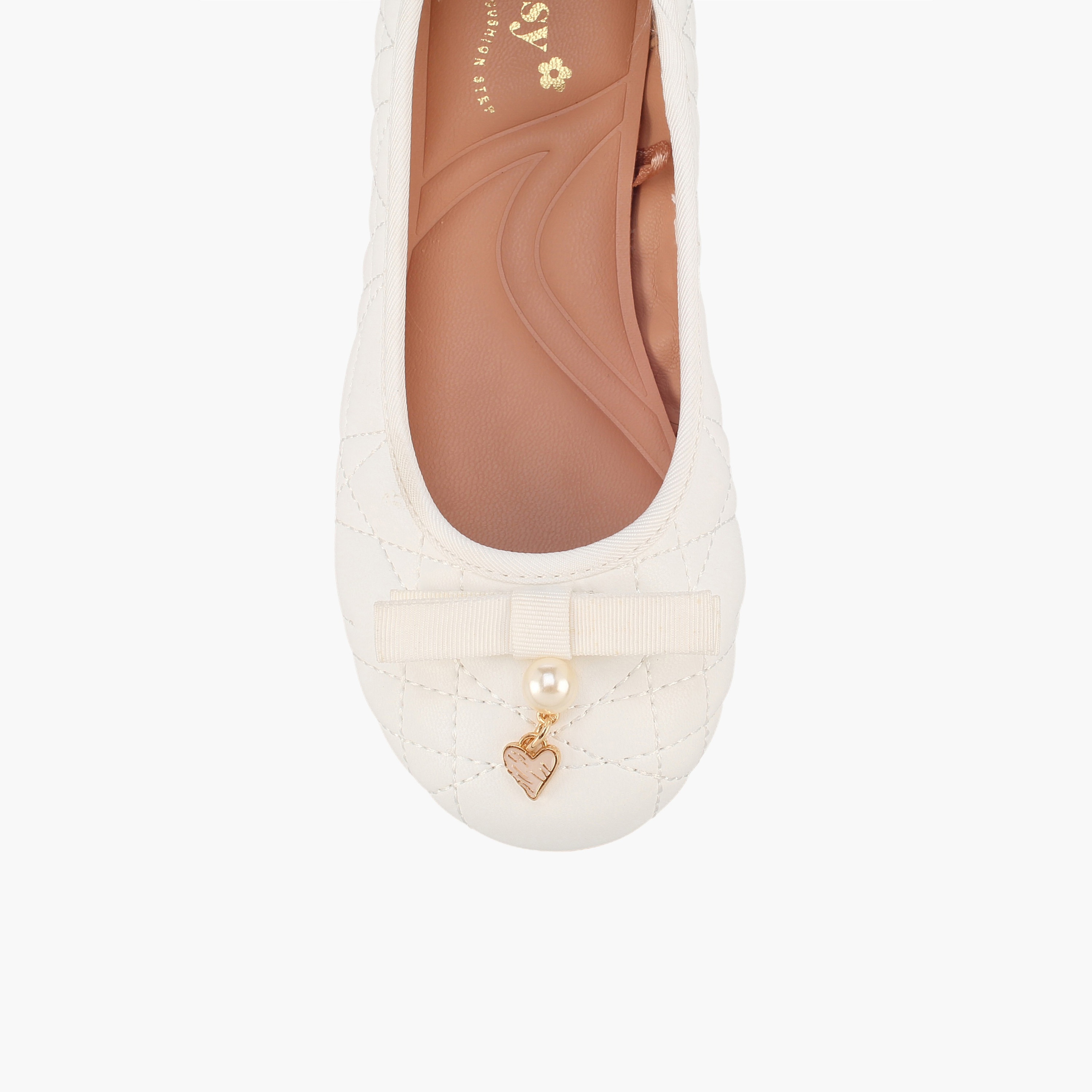 حذاء باليرينا بناتي مبطن بتصميم أنيق من ليتل ميسي-girls-shoes-ballerinas-image-4