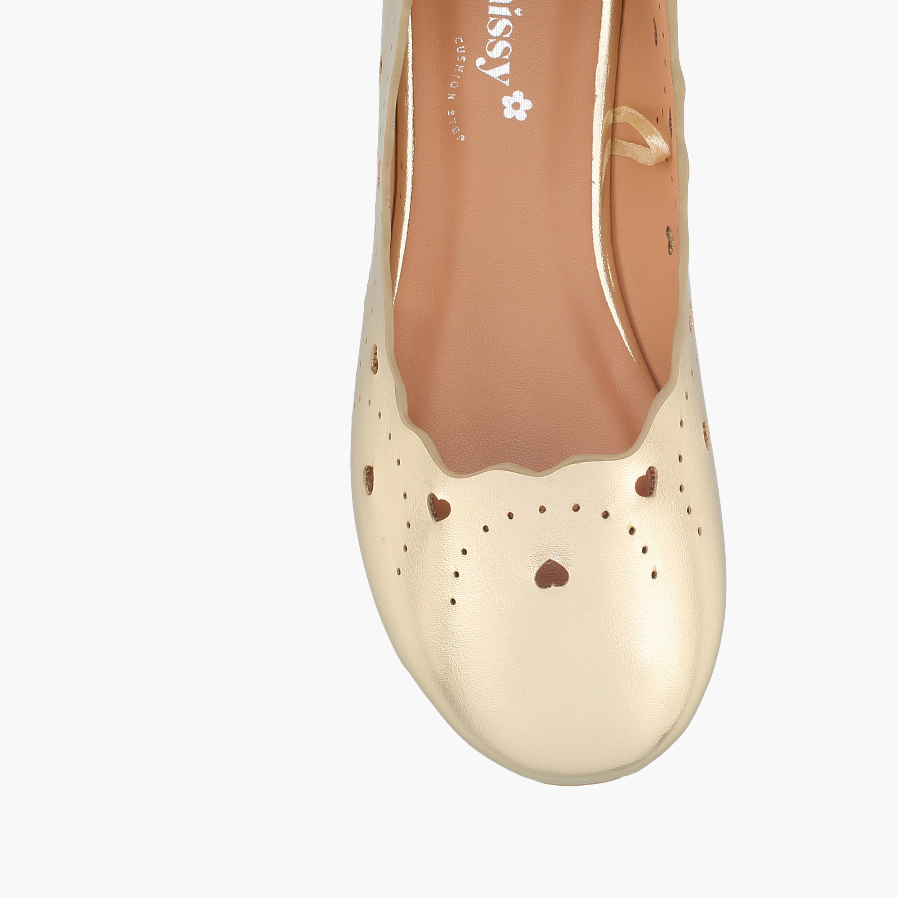 حذاء باليرينا بفتحات ليزر للبنات من ليتل ميسي-girls-shoes-ballerinas-image-4