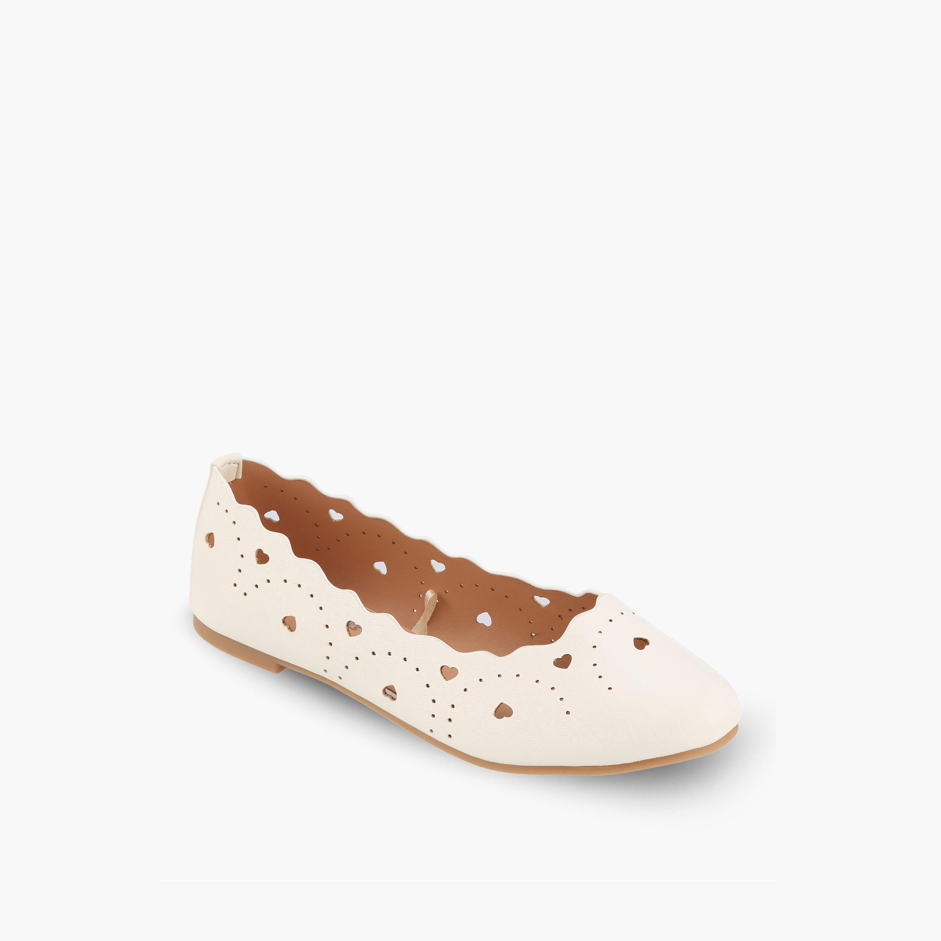حذاء باليرينا بفتحات ليزر للبنات من ليتل ميسي-girls-shoes-ballerinas-image-2
