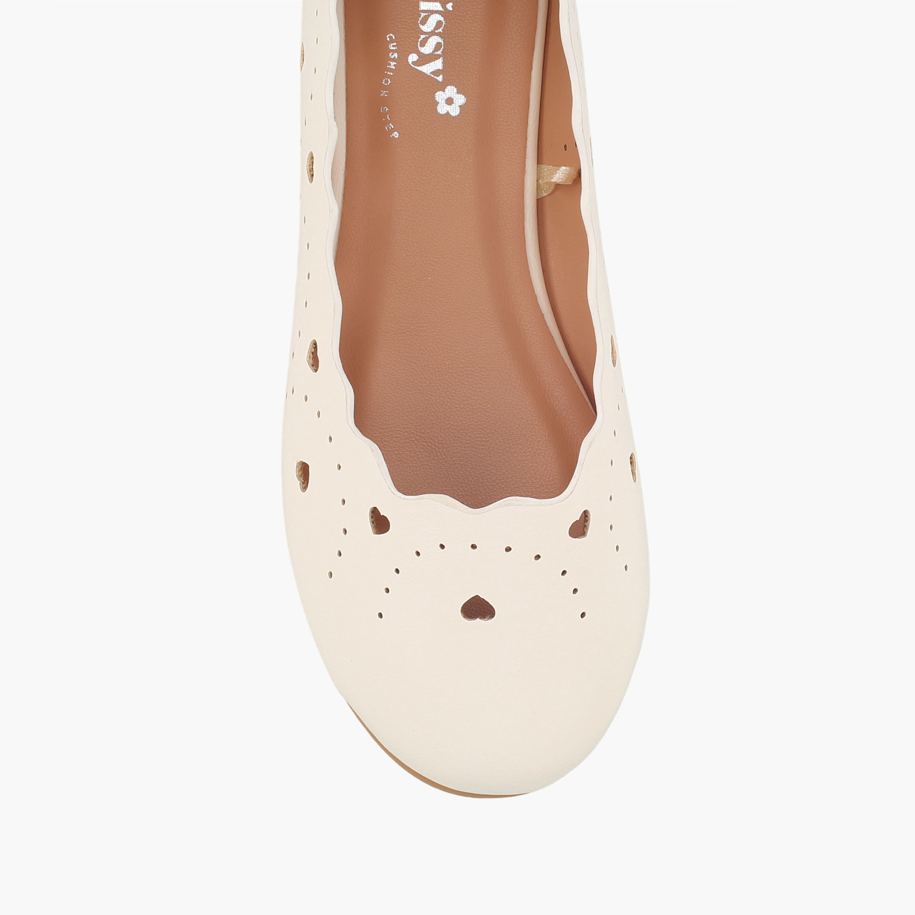 حذاء باليرينا بفتحات ليزر للبنات من ليتل ميسي-girls-shoes-ballerinas-image-4