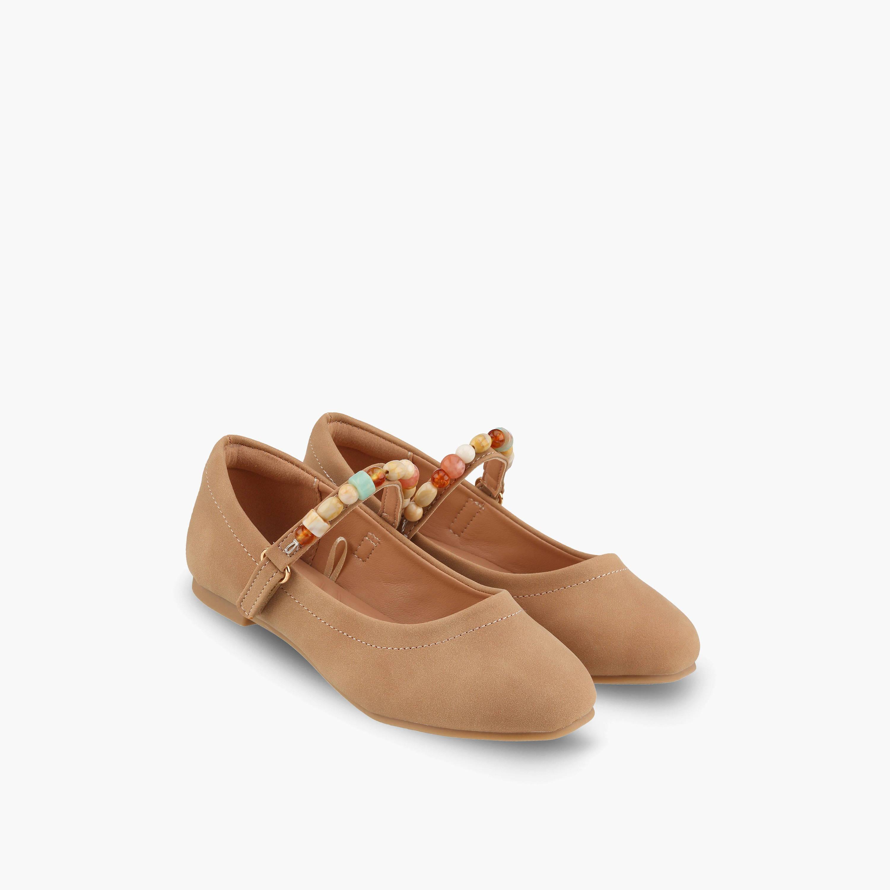 Little Missy Girls Beaded Mary Jane Shoes-girls-shoes-maryjanes-image-1