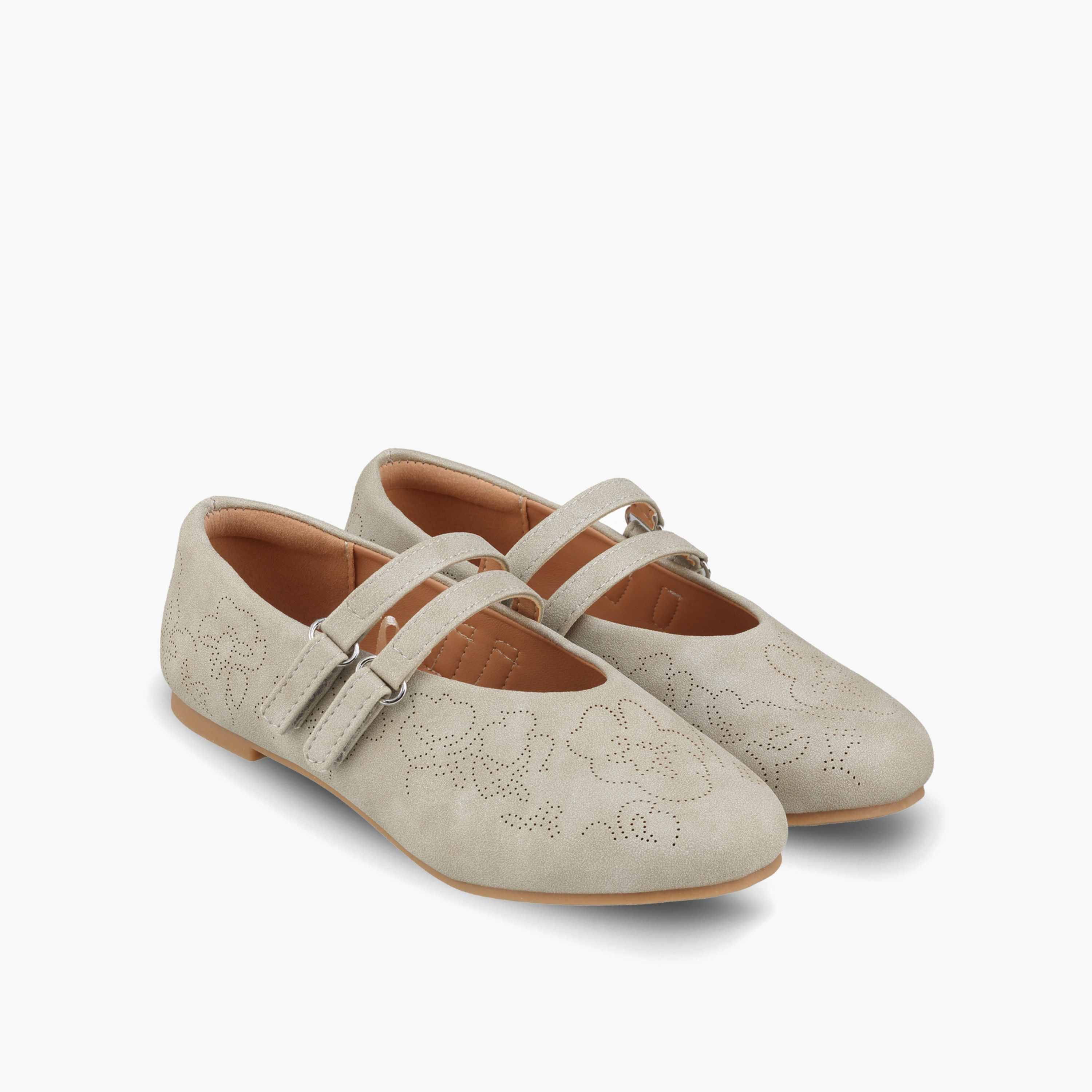 Little Missy Girls Laser Cut Mary Jane Shoes-girls-shoes-ballerinas-image-1