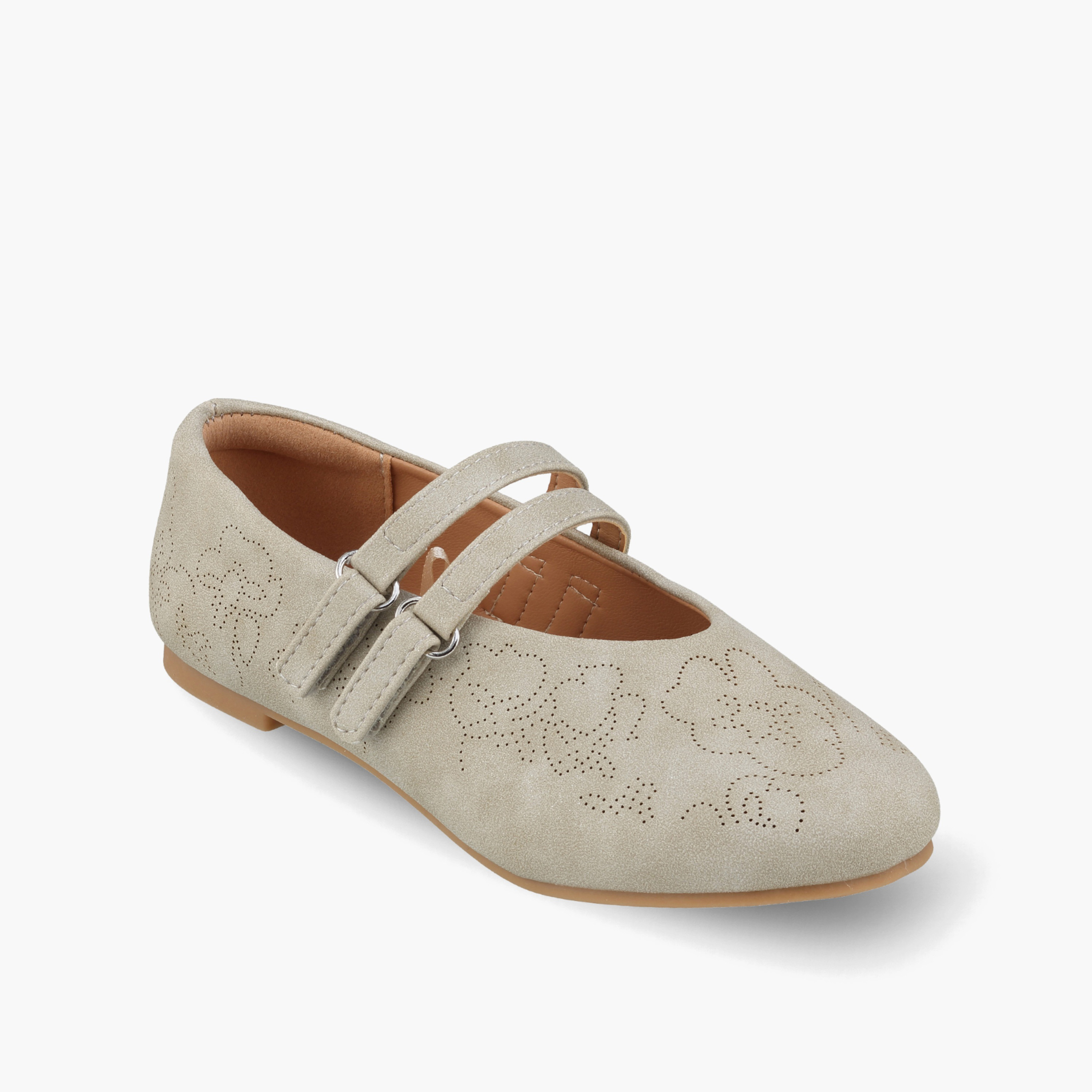 Little Missy Girls Laser Cut Mary Jane Shoes-girls-shoes-ballerinas-image-2
