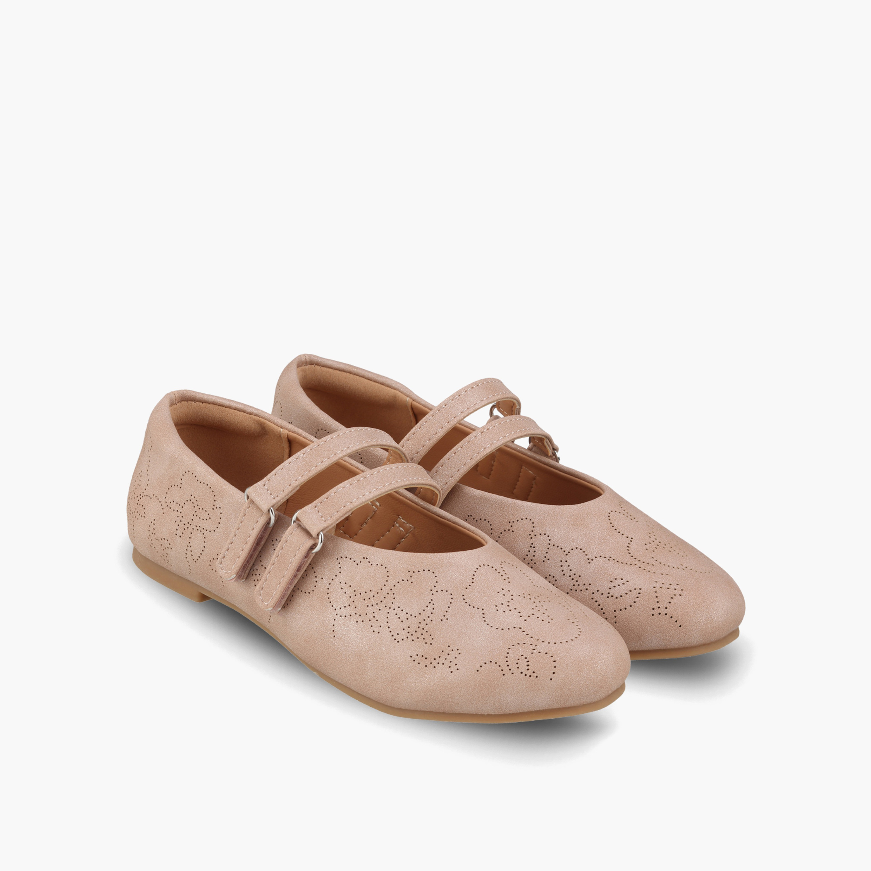 Little Missy Girls Laser Cut Mary Jane Shoes-girls-shoes-ballerinas-image-1
