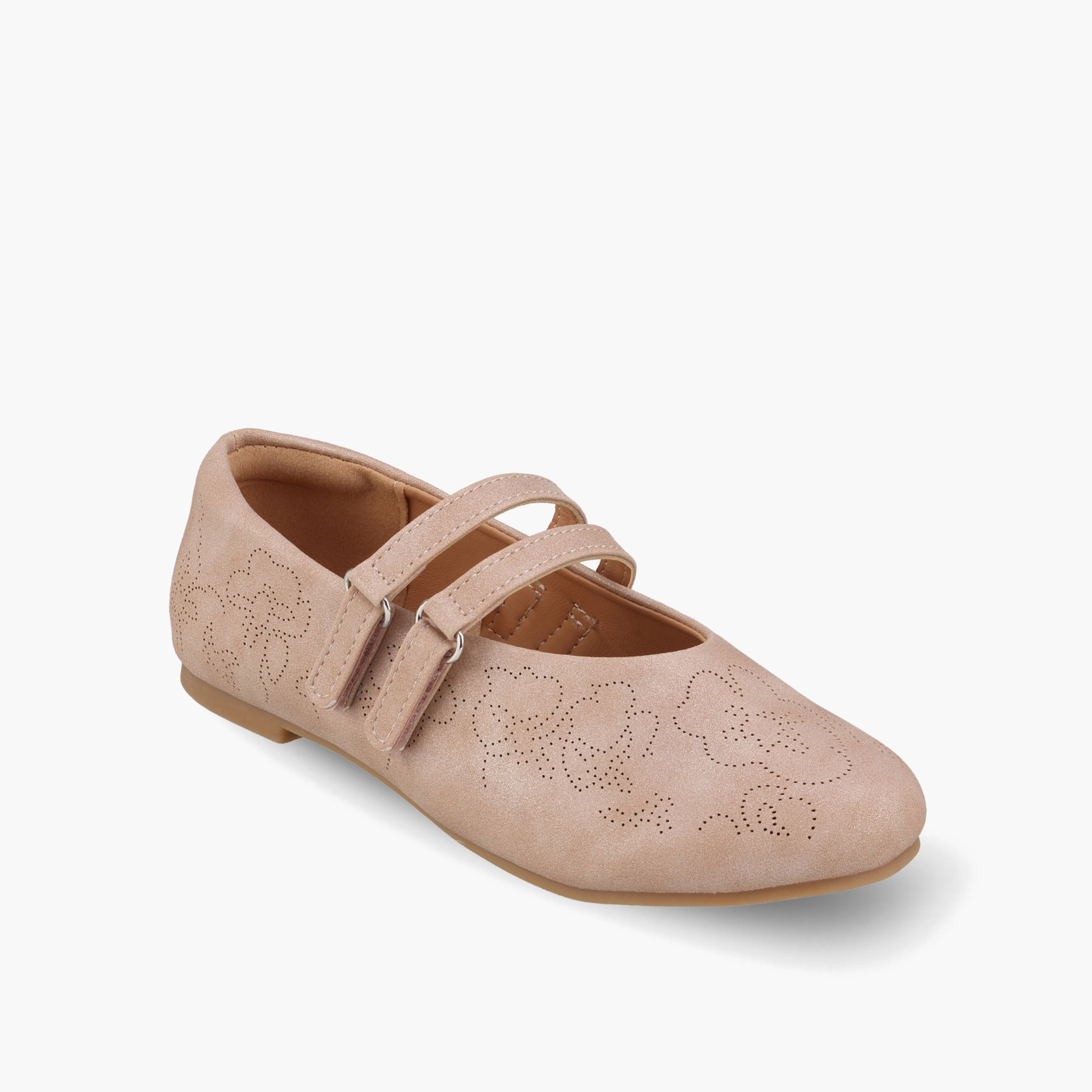 Little Missy Girls Laser Cut Mary Jane Shoes-girls-shoes-ballerinas-image-2