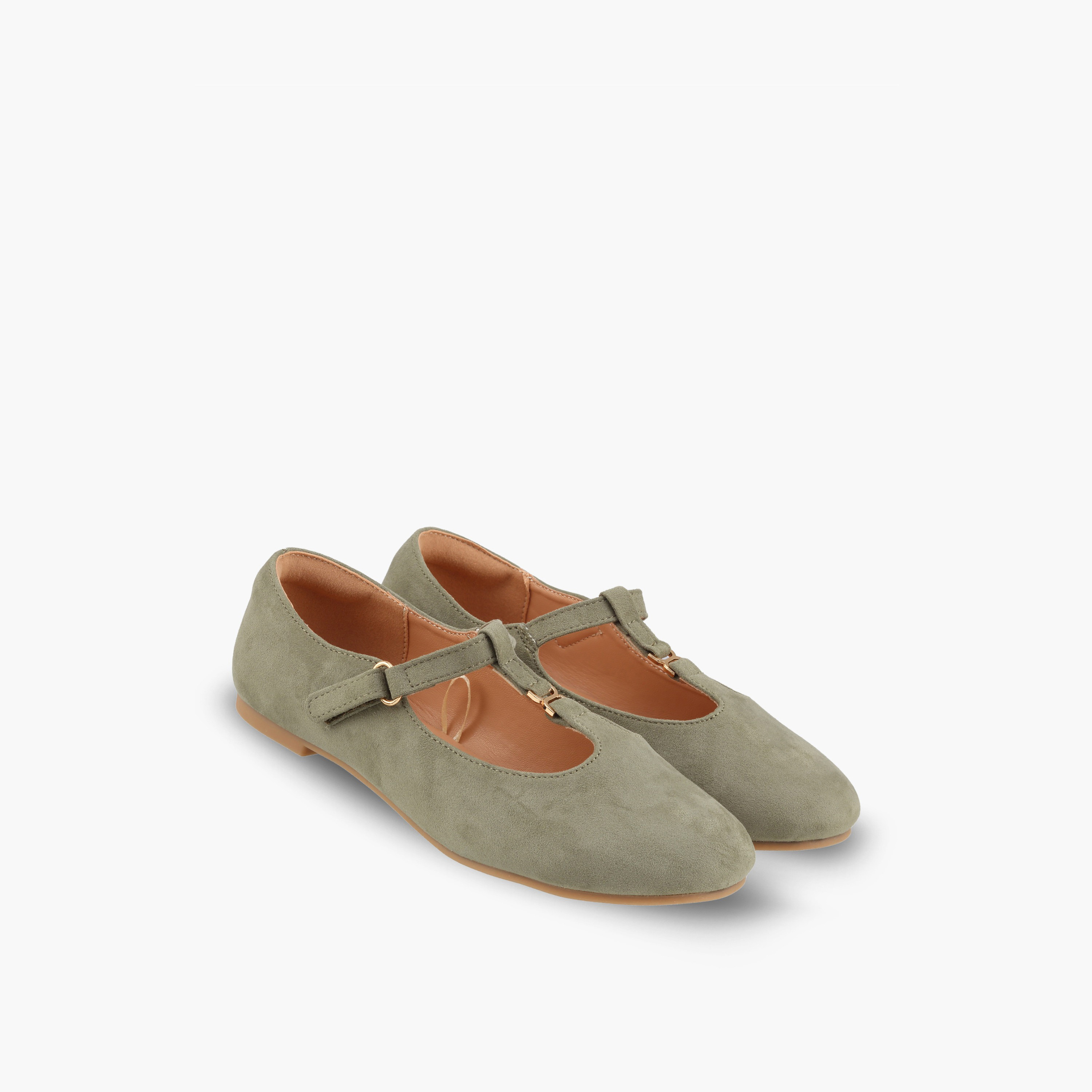 حذاء ماري جين بزينة ميتاليك للبنات من ليتل ميسي-girls-shoes-ballerinas-image-1