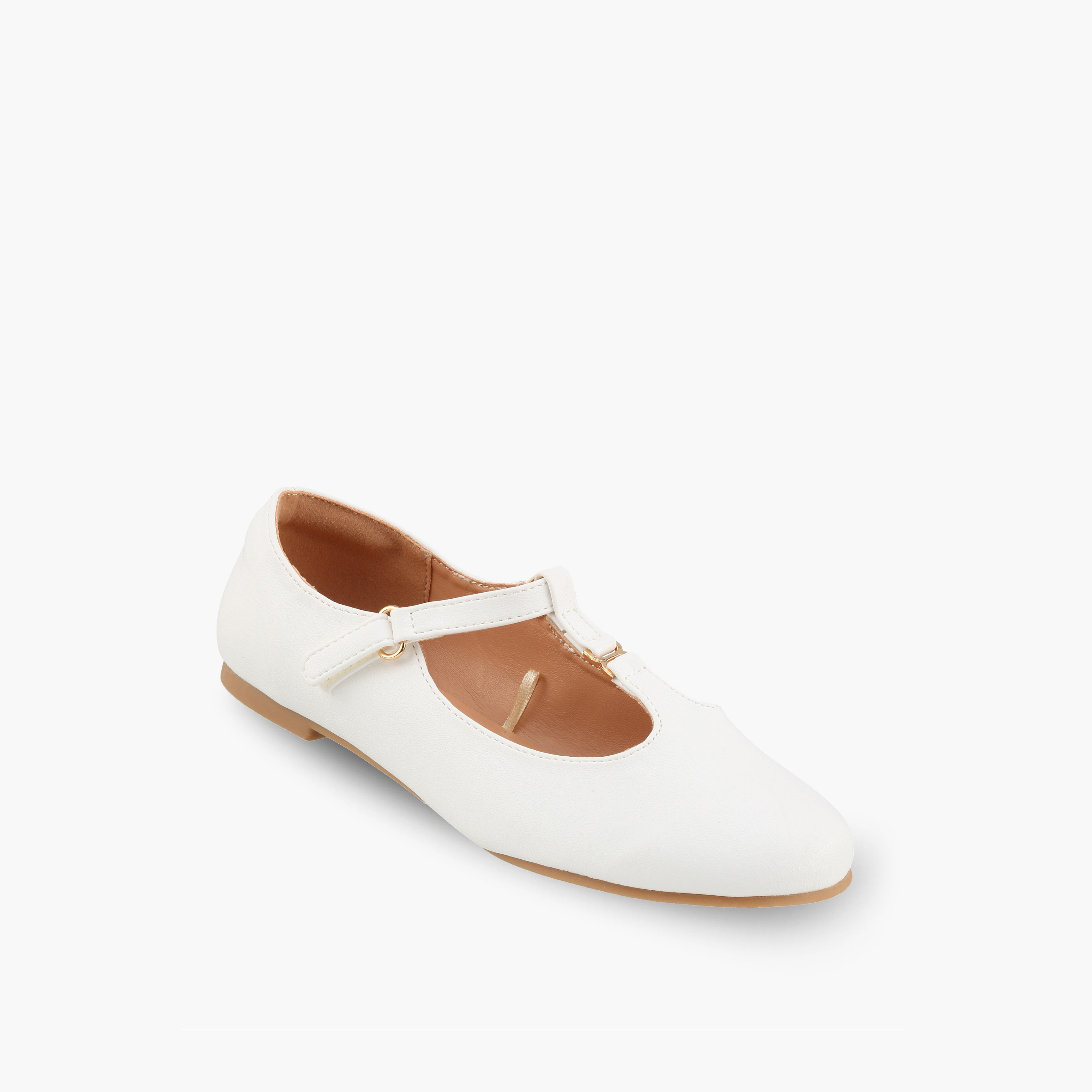 حذاء ماري جين بزينة ميتاليك للبنات من ليتل ميسي-girls-shoes-ballerinas-image-2