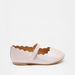 Textured Mary Jane Shoes with Scalloped Outline-Girl%27s Casual Shoes-thumbnail-0