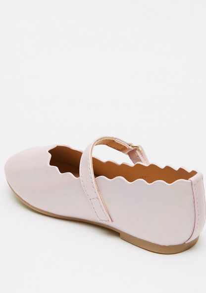Textured Mary Jane Shoes with Scalloped Outline-Girl%27s Casual Shoes-image-2
