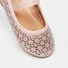 Juniors Embellished Round Toe Ballerina Shoes with Elastic Strap-Girl%27s Ballerinas-thumbnailMobile-3