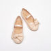 Juniors Bow Accent Ballerina Shoes with Elastic Strap-Girl%27s Ballerinas-thumbnailMobile-1