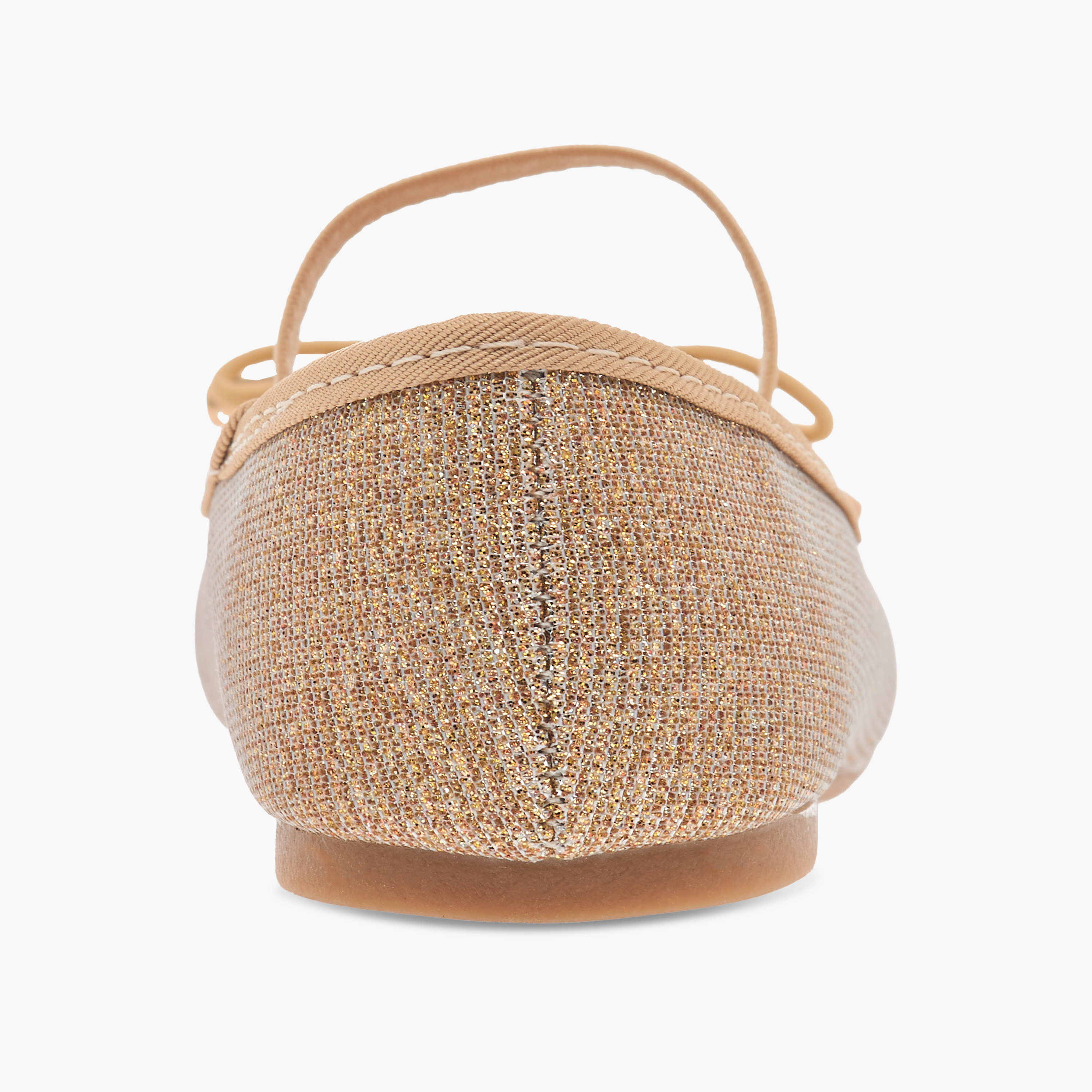 حذاء باليرينا بارز الملمس بزخارف فيونكة وحزام مطاطي من فلورا بيلا-girls-shoes-ballerinas-image-5