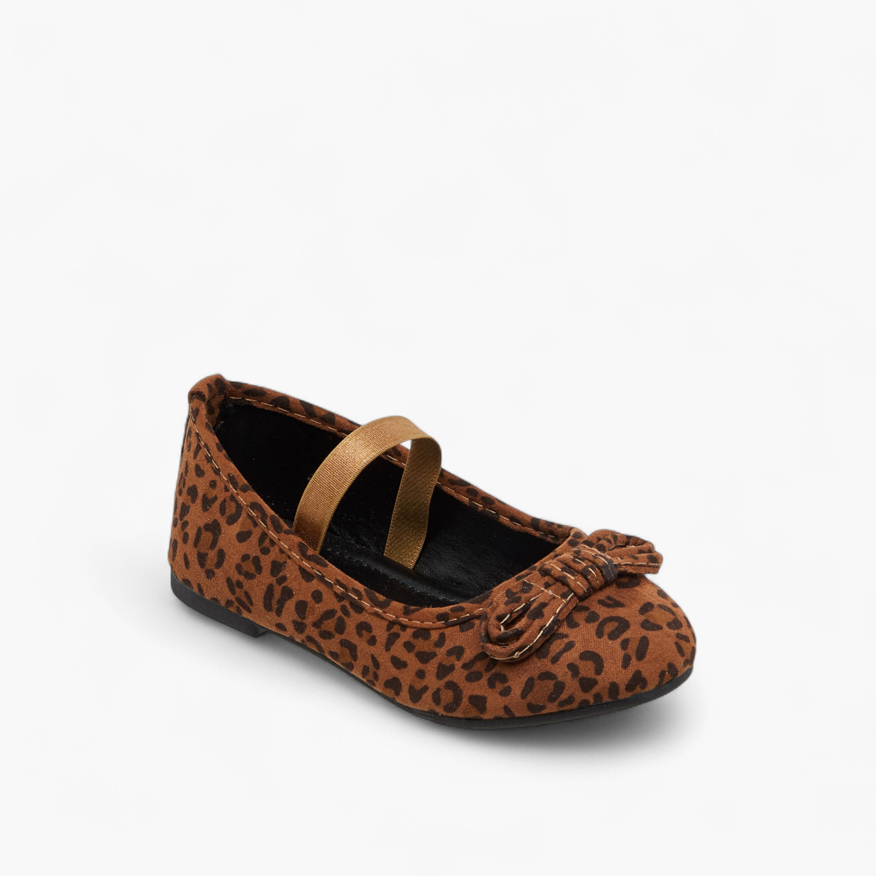 Flora Bella Bow Embellished Ballerina Shoes with Elastic Strap Detail-girls-shoes-ballerinas-image-2