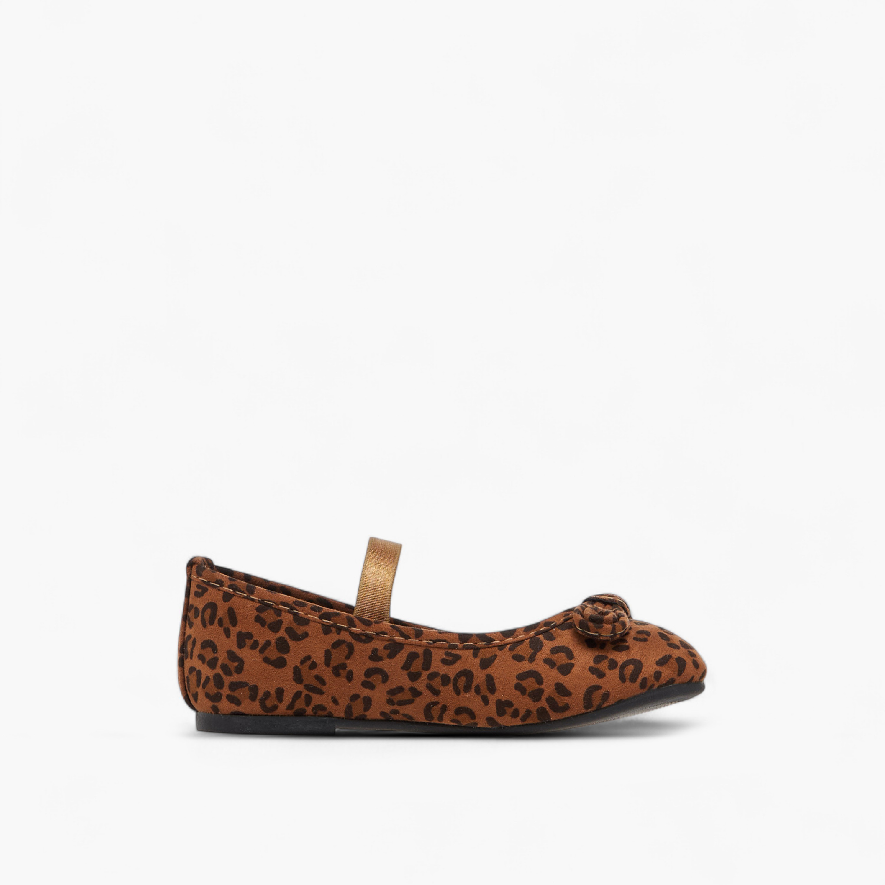 Flora Bella Bow Embellished Ballerina Shoes with Elastic Strap Detail-girls-shoes-ballerinas-image-3