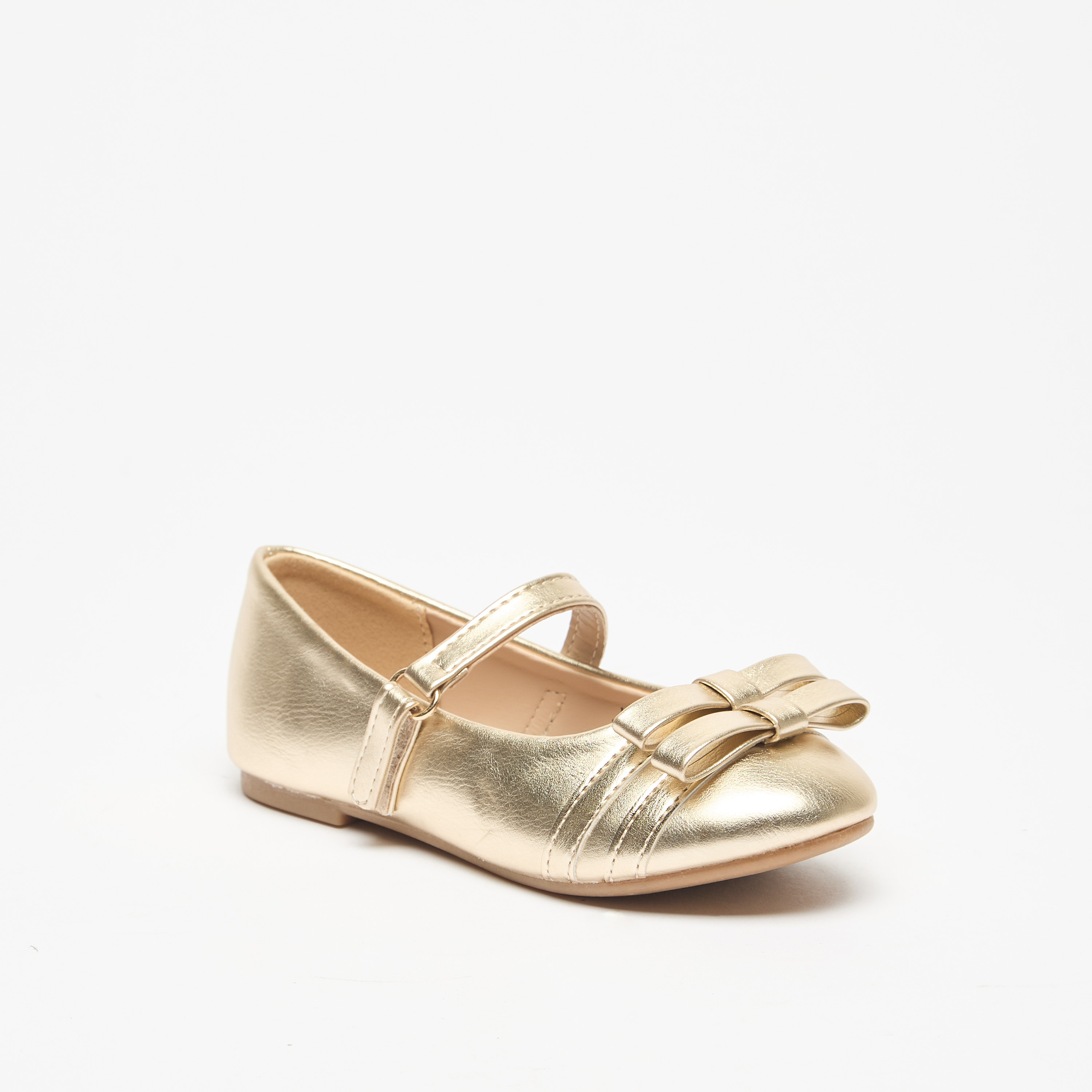 حذاء باليرينا بزينة فيونكة وشريط إغلاق لاصق من فلورا بيلا-girls-shoes-ballerinas-image-6