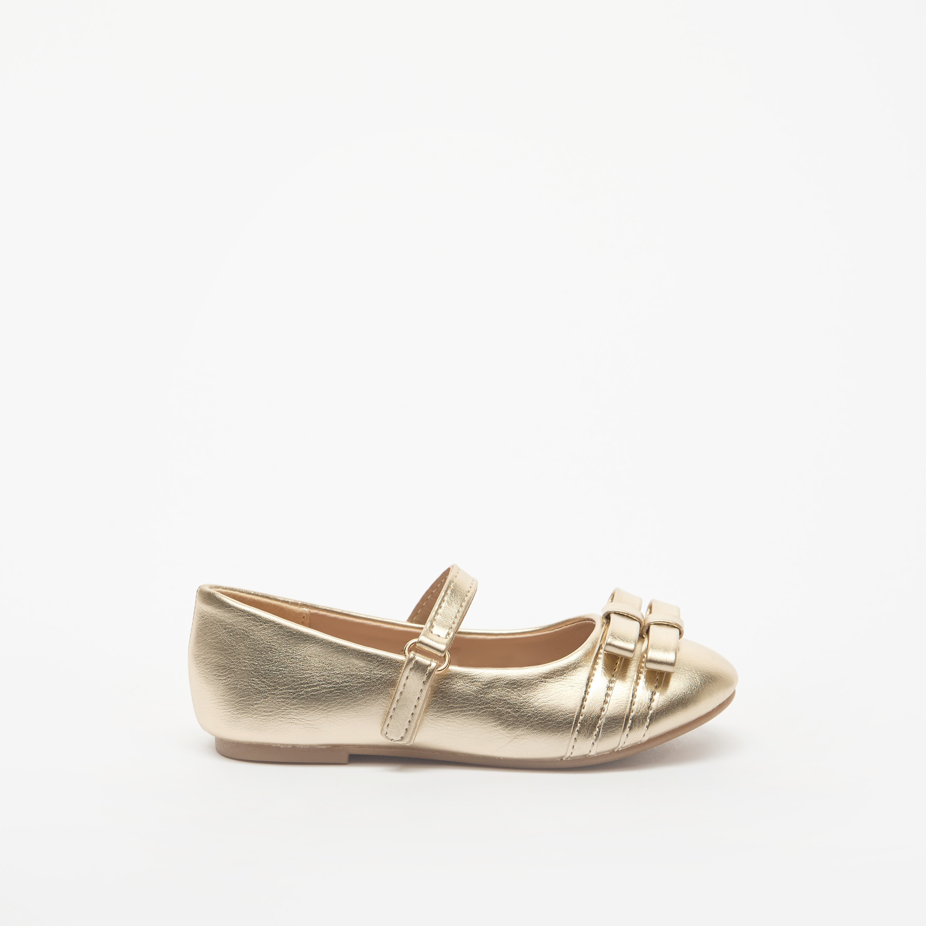 حذاء باليرينا بزينة فيونكة وشريط إغلاق لاصق من فلورا بيلا-girls-shoes-ballerinas-image-8
