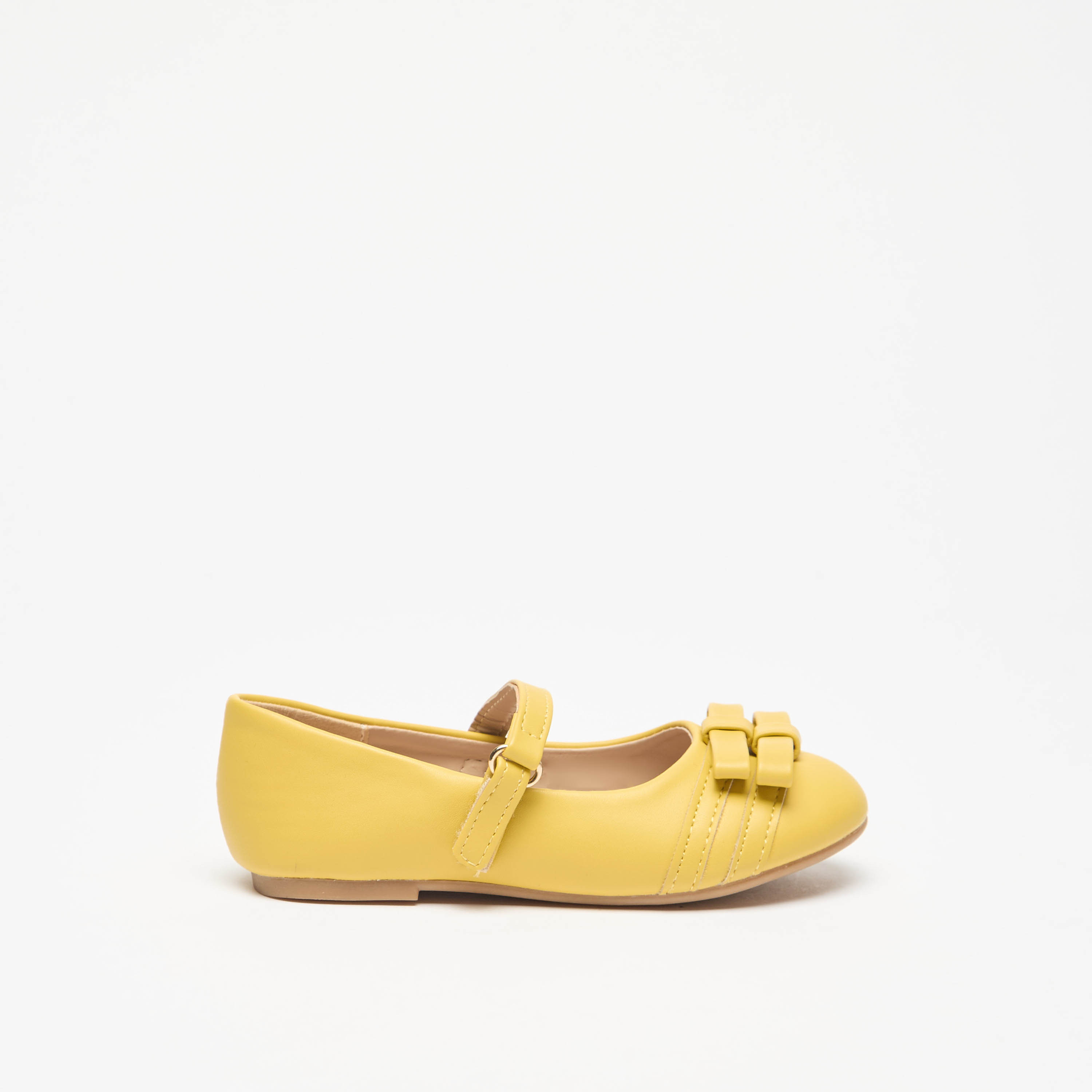 حذاء باليرينا بزينة فيونكة وشريط إغلاق لاصق من فلورا بيلا-girls-shoes-ballerinas-image-13