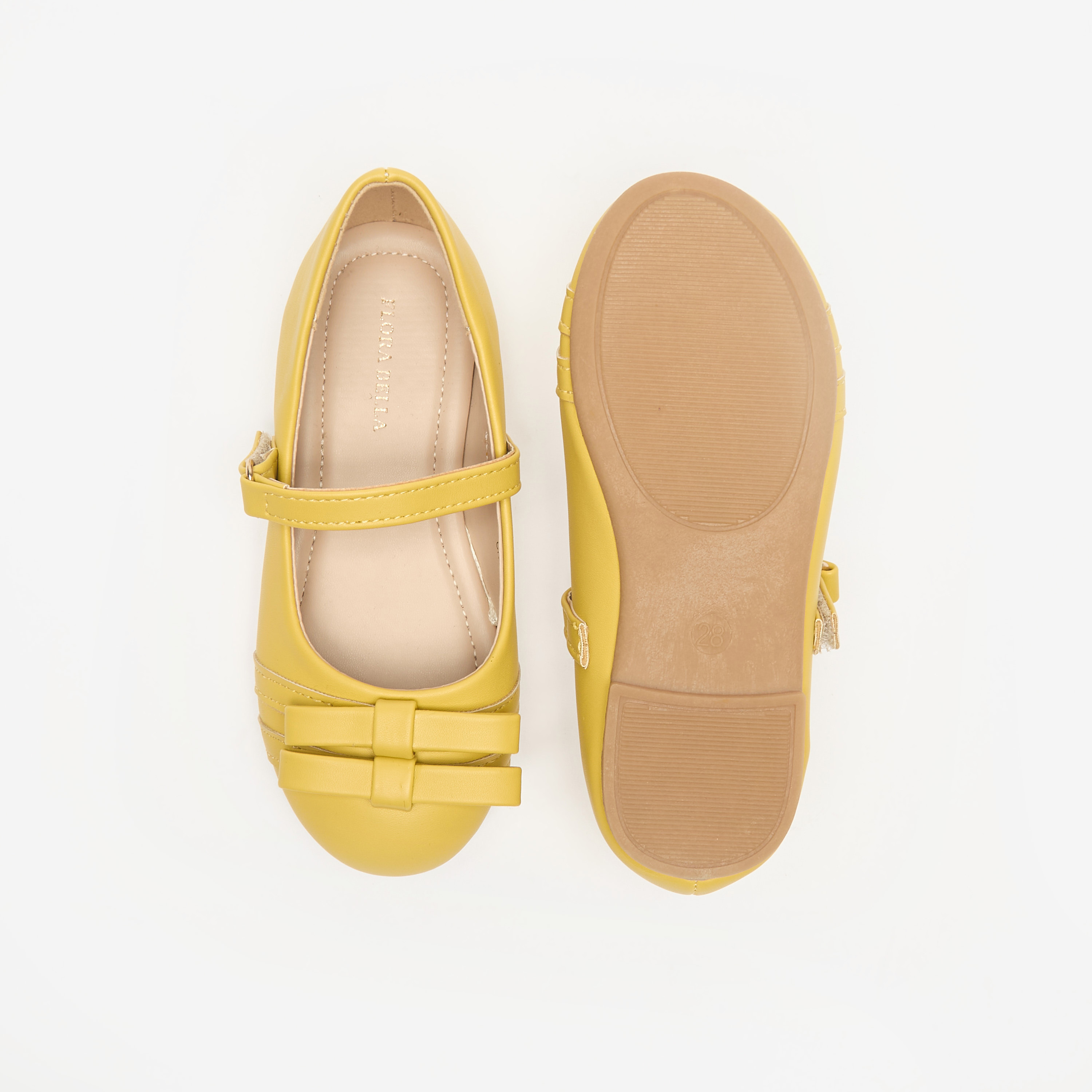 حذاء باليرينا بزينة فيونكة وشريط إغلاق لاصق من فلورا بيلا-girls-shoes-ballerinas-image-14
