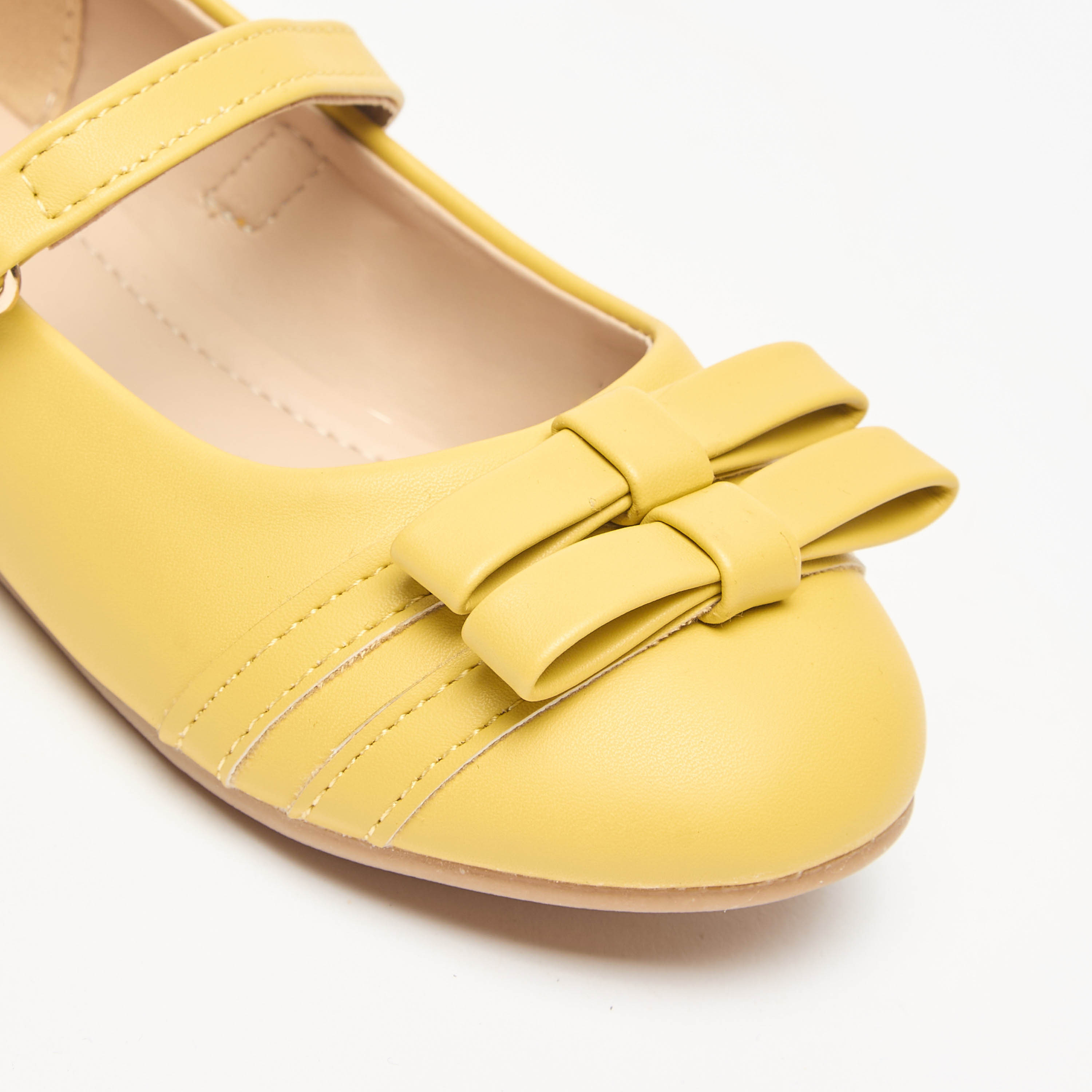 حذاء باليرينا بزينة فيونكة وشريط إغلاق لاصق من فلورا بيلا-girls-shoes-ballerinas-image-15