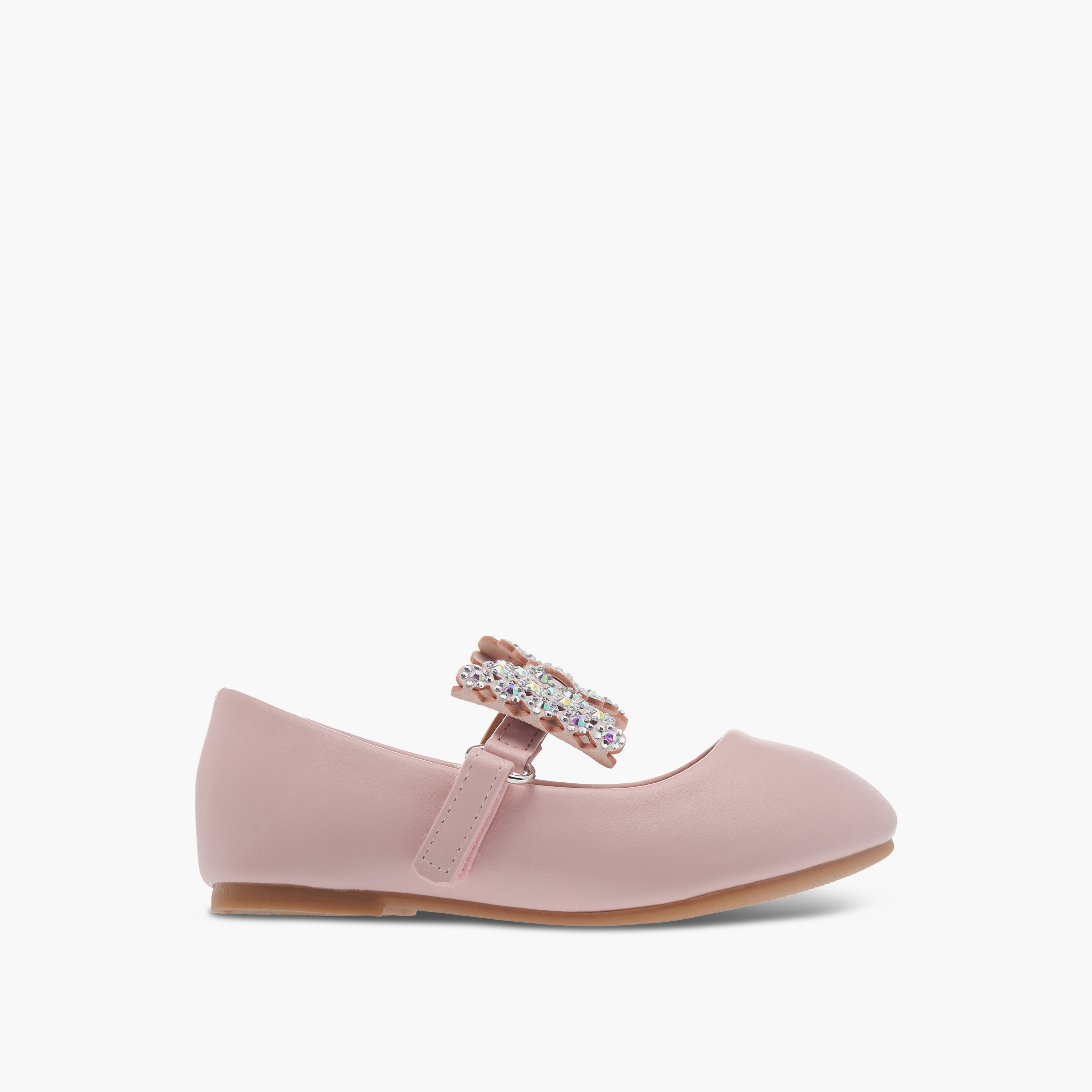 Flora Bella Embellished Bow Applique Ballerina Shoes-girls-shoes-maryjanes-image-3