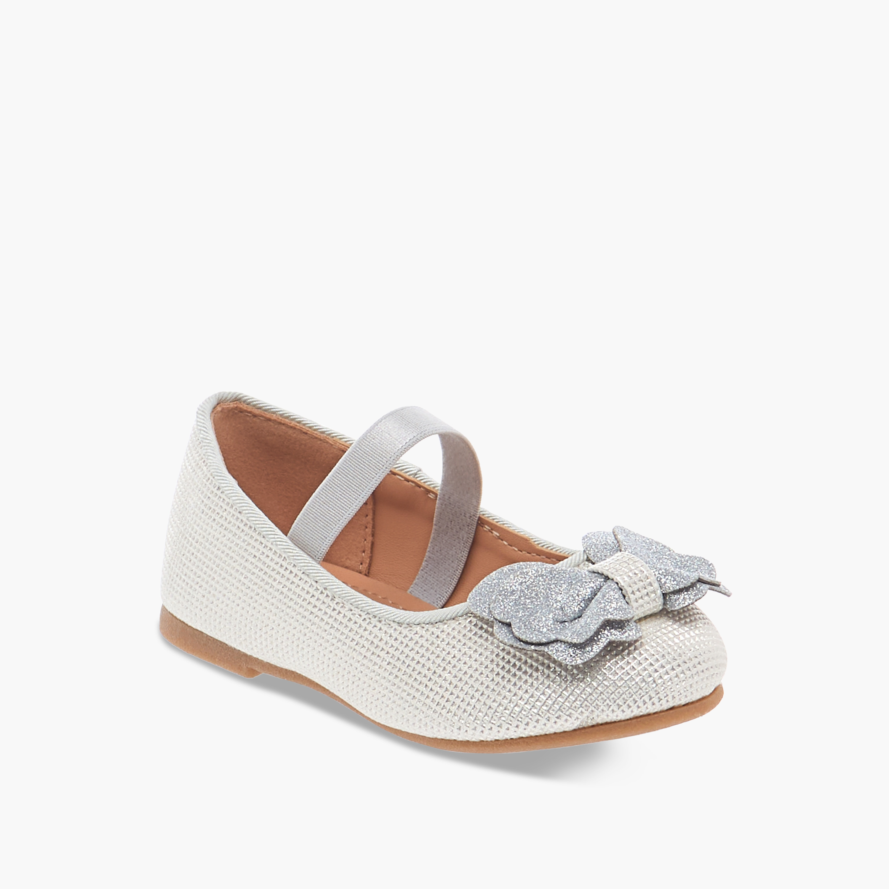حذاء باليرينا بتزيينات فيونكة وحزام مطاطي من فلورا بيلا-girls-shoes-ballerinas-image-7