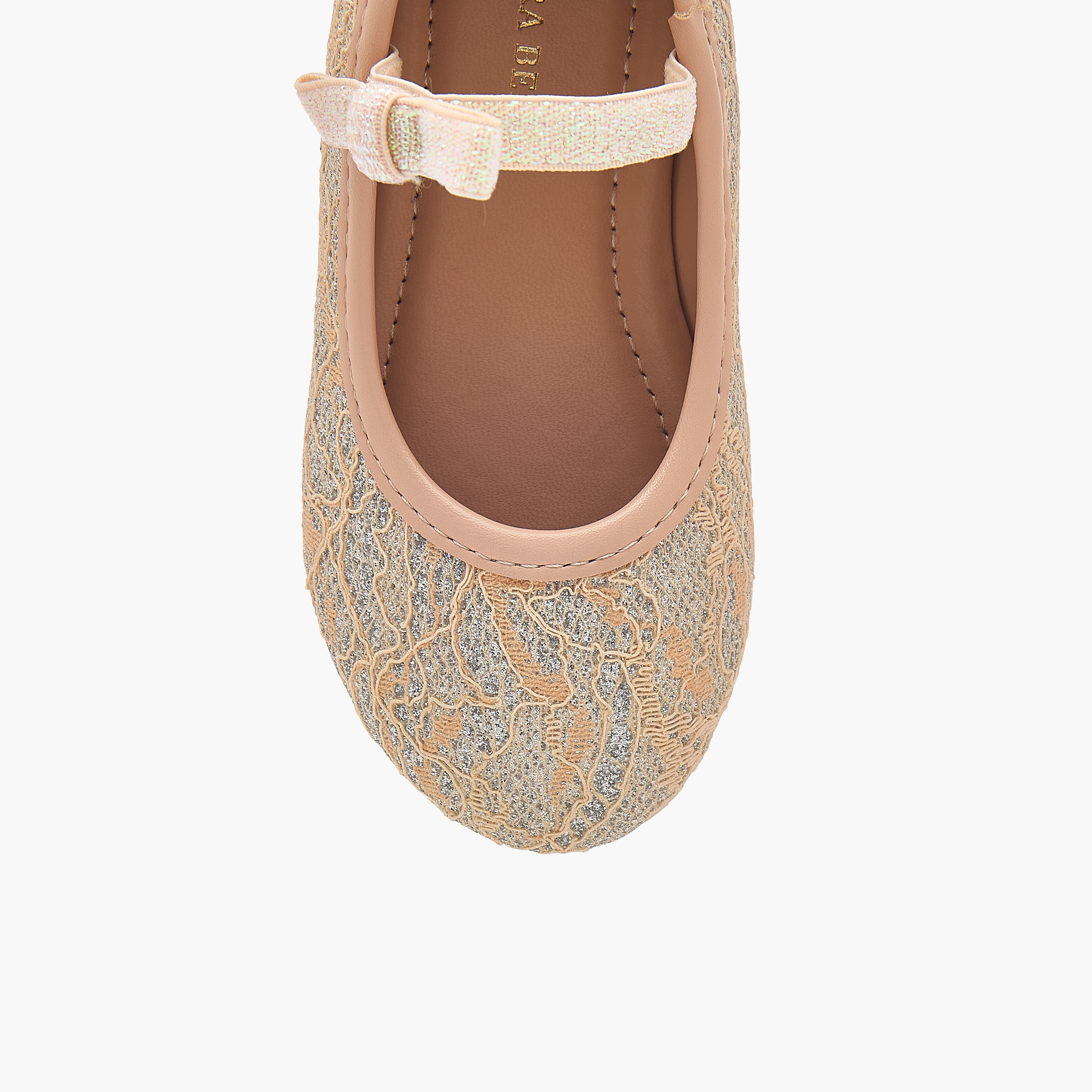 حذاء باليرينا بارز الملمس بحزام مطاطي من فلورا بيلا-girls-shoes-ballerinas-image-4