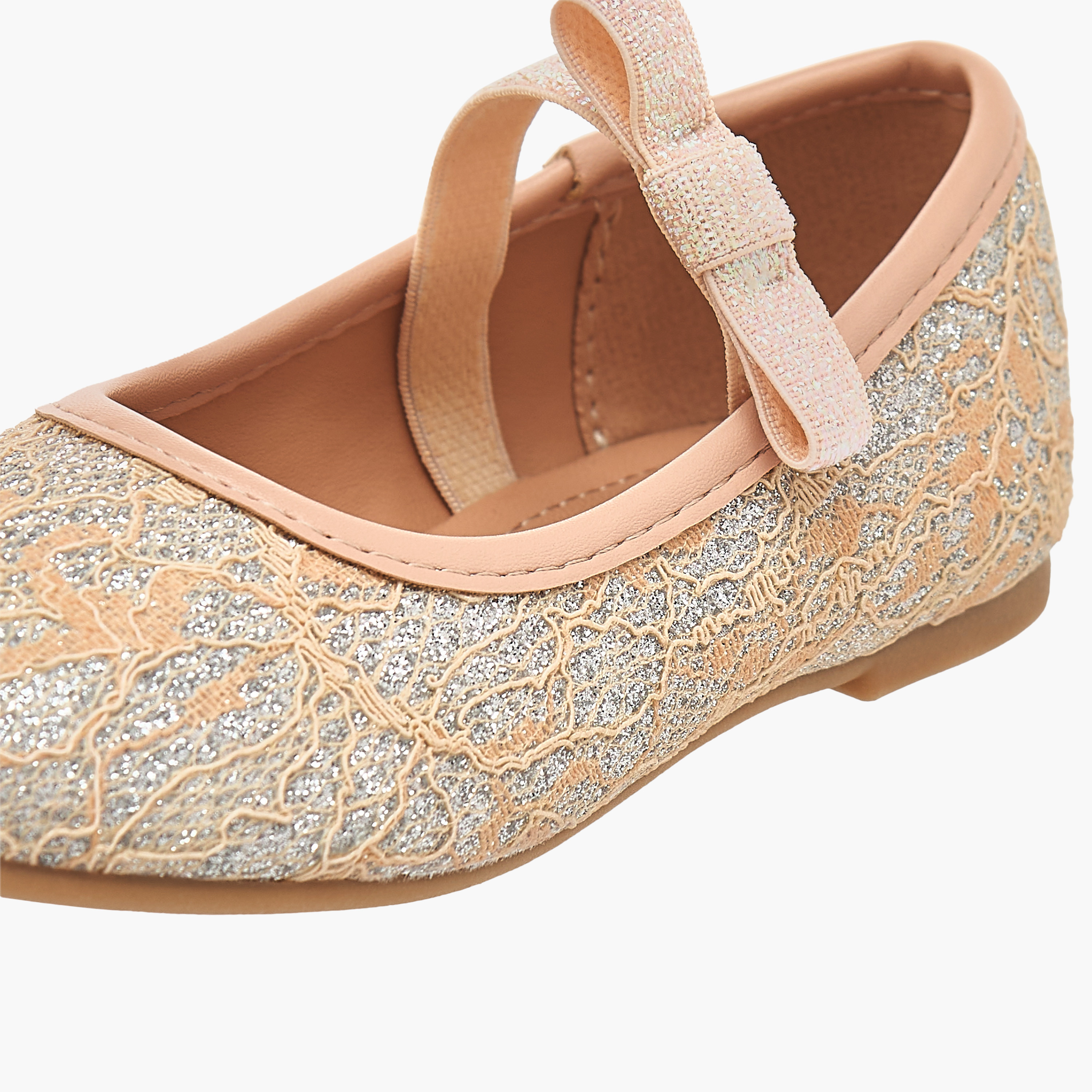 حذاء باليرينا بارز الملمس بحزام مطاطي من فلورا بيلا-girls-shoes-ballerinas-image-6