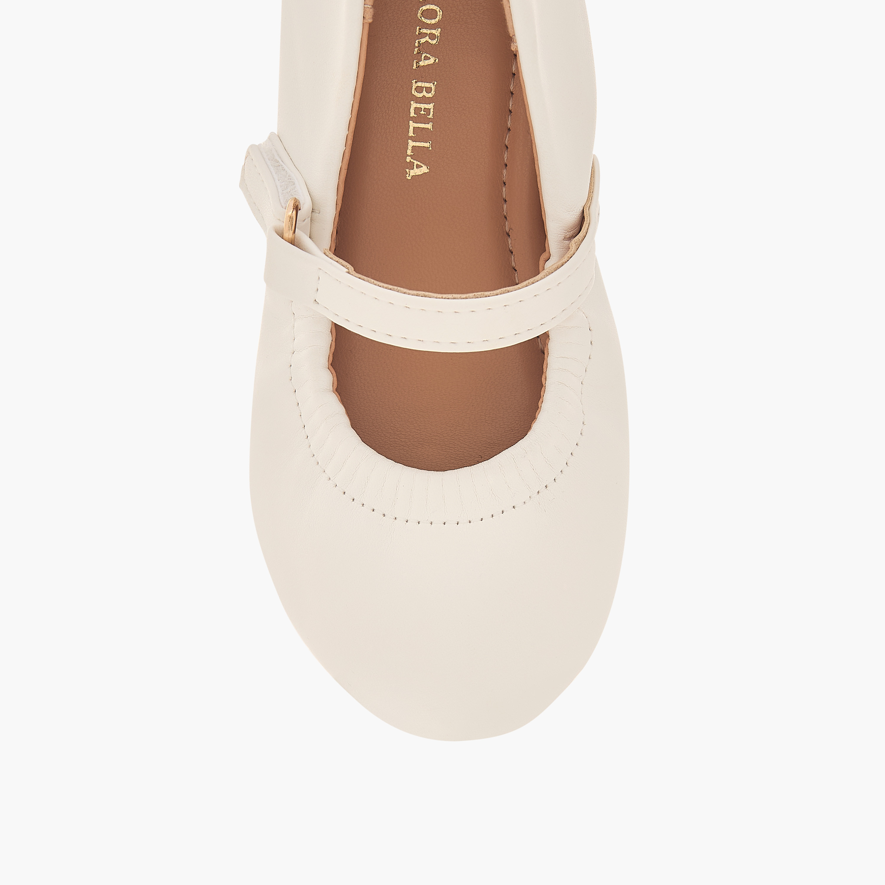 حذاء باليرينا سادة مع إغلاق بشريط إغلاق لاصق من فلورا بيلا-girls-shoes-maryjanes-image-5