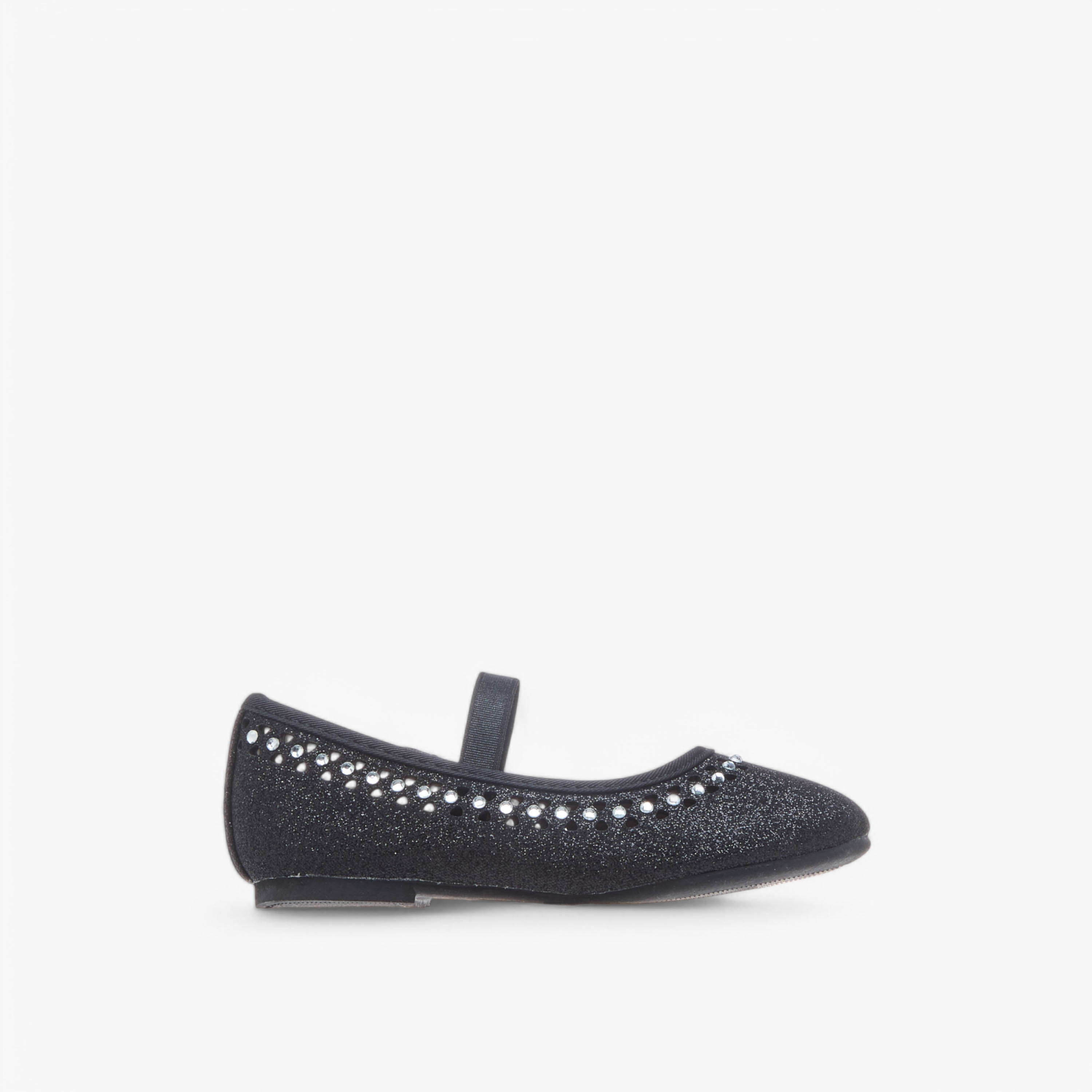 Flora Bella Embellished Ballerina Shoes with Elastic Closure-girls-shoes-ballerinas-image-3