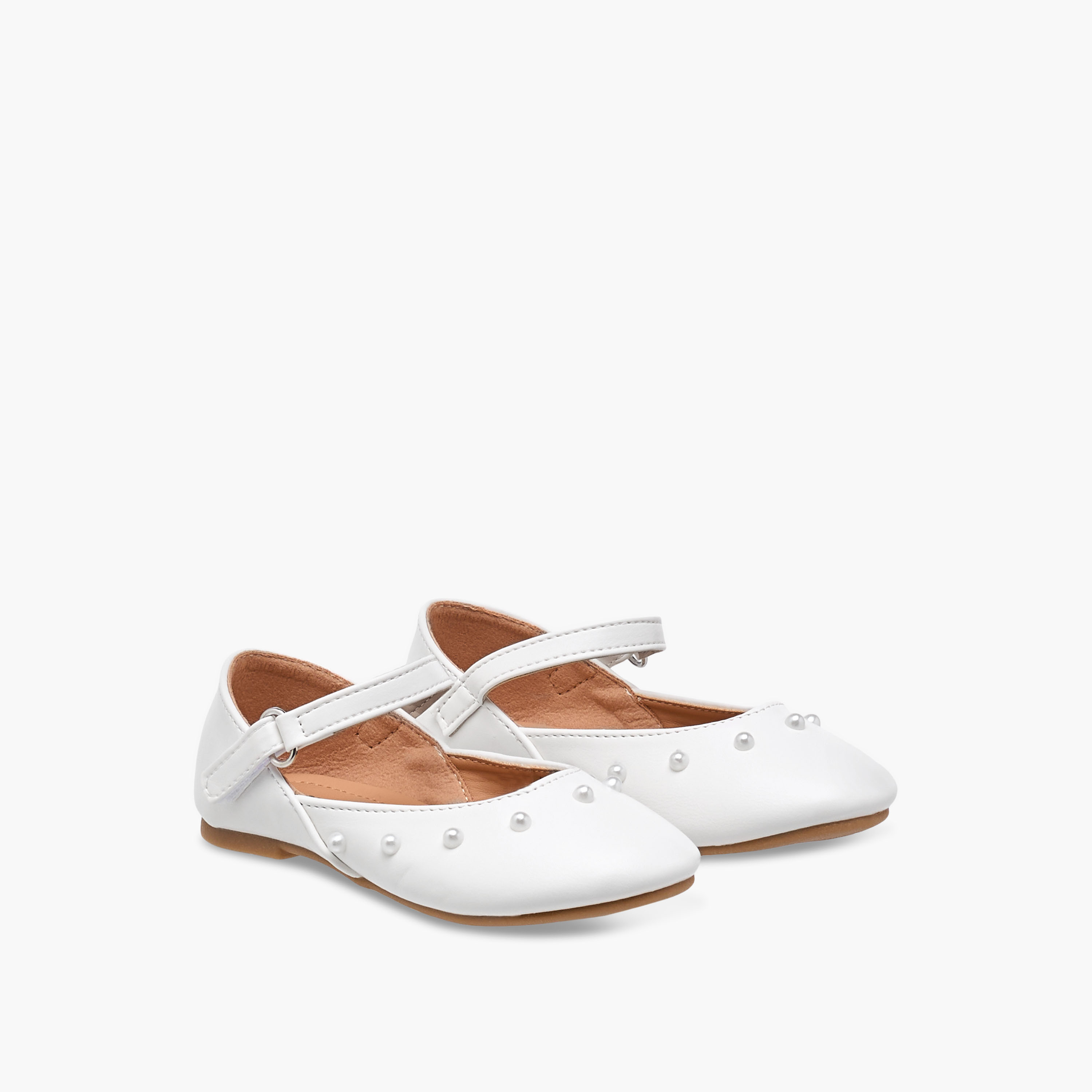 حذاء باليرينا مزين بشريط إغلاق لاصق من فلورا بيلا-girls-shoes-ballerinas-image-1