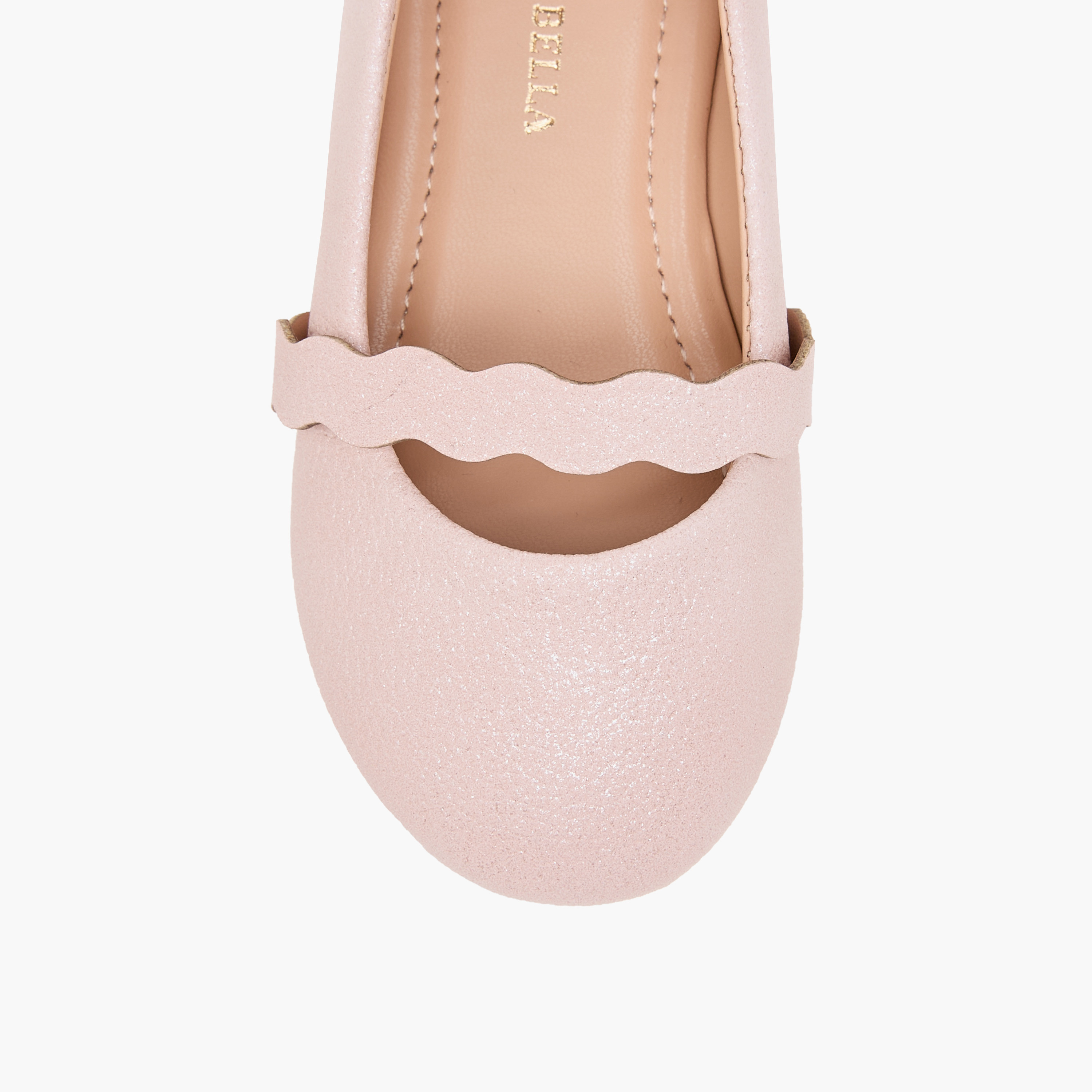 Flora Bella Textured Slip-On Ballerina Shoes-girls-shoes-ballerinas-image-4