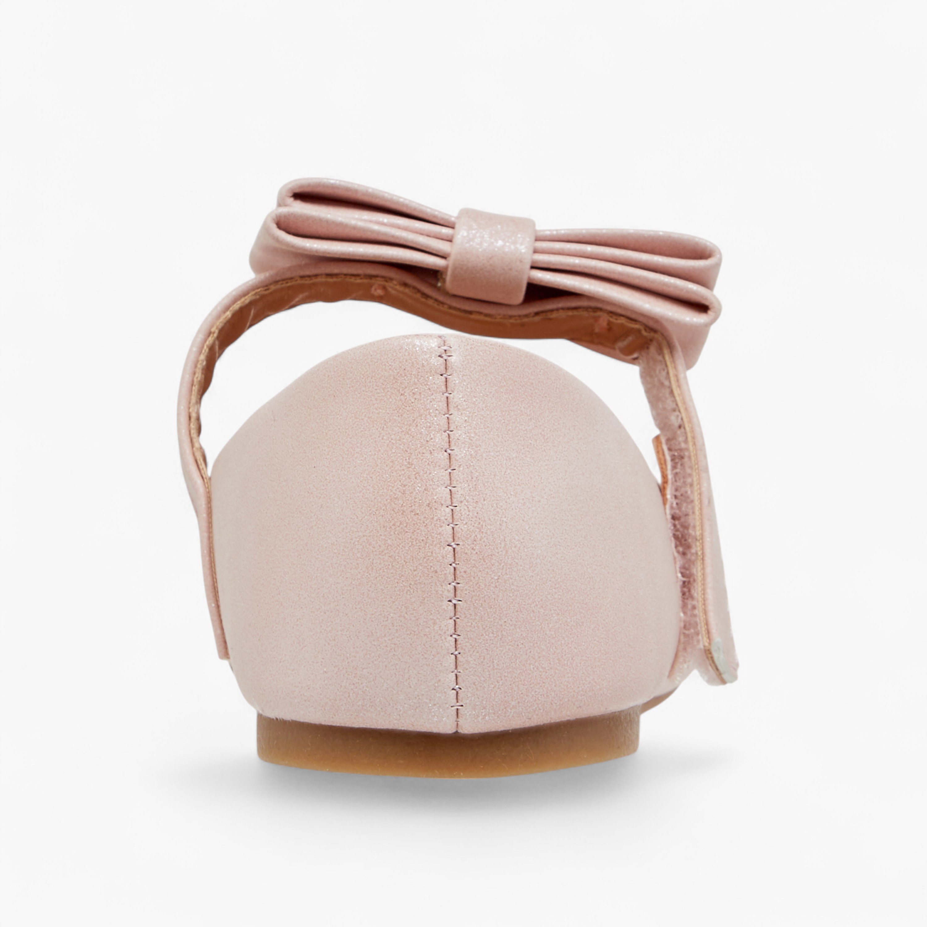 Flora Bella Bow Accent Ballerina Shoes with Hook and Loop Closure-girls-shoes-maryjanes-image-5